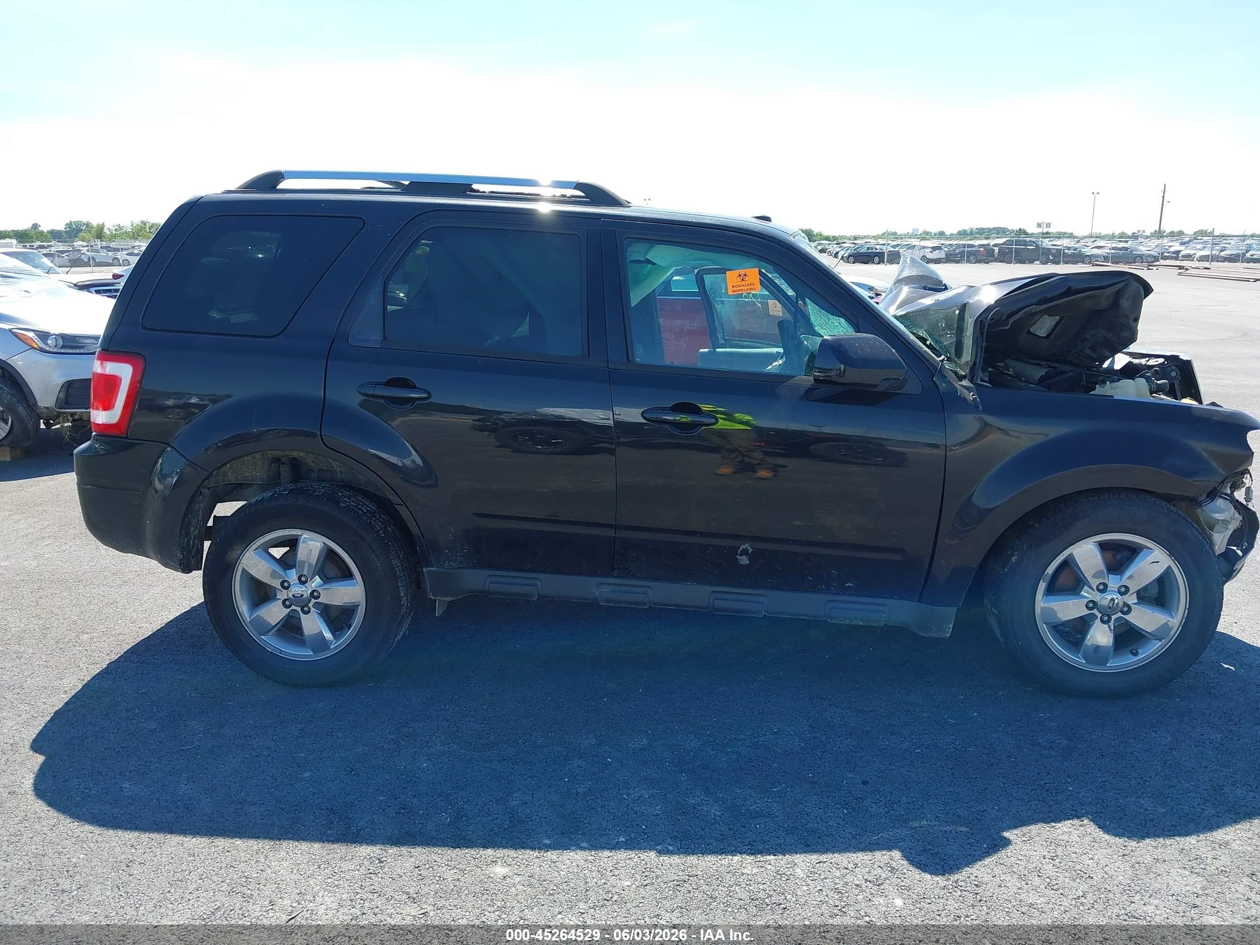 2011 Ford Escape Limited Black vin: 1FMCU0EG6BKA07707