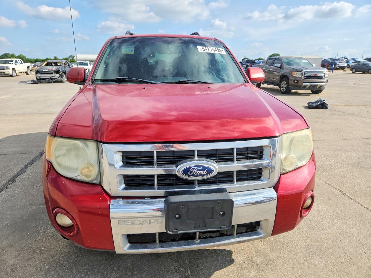2011 Ford Escape Limited Red vin: 1FMCU0EG6BKB48471