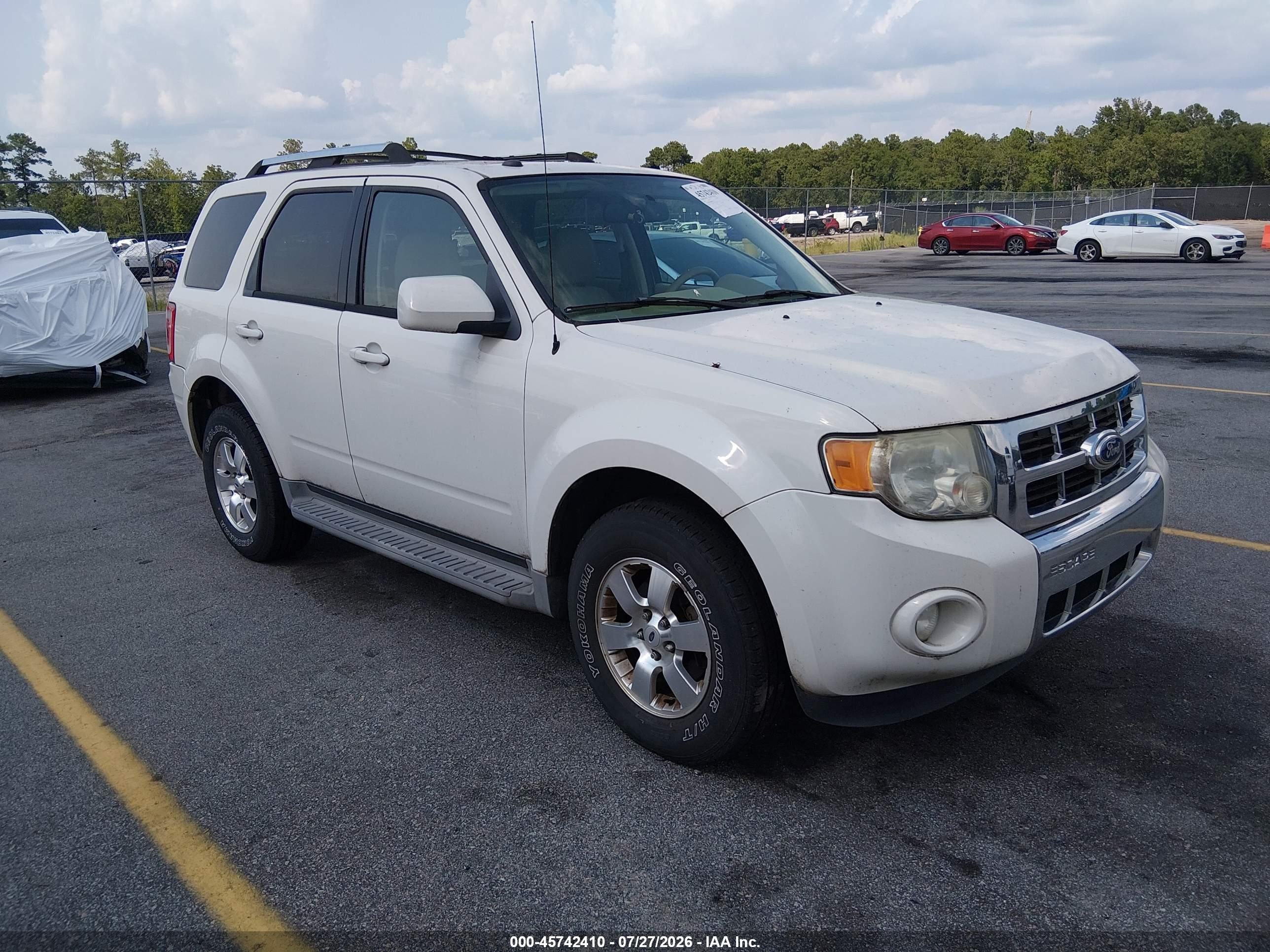 2011 Ford Escape Limited Белый vin: 1FMCU0EG6BKB51029