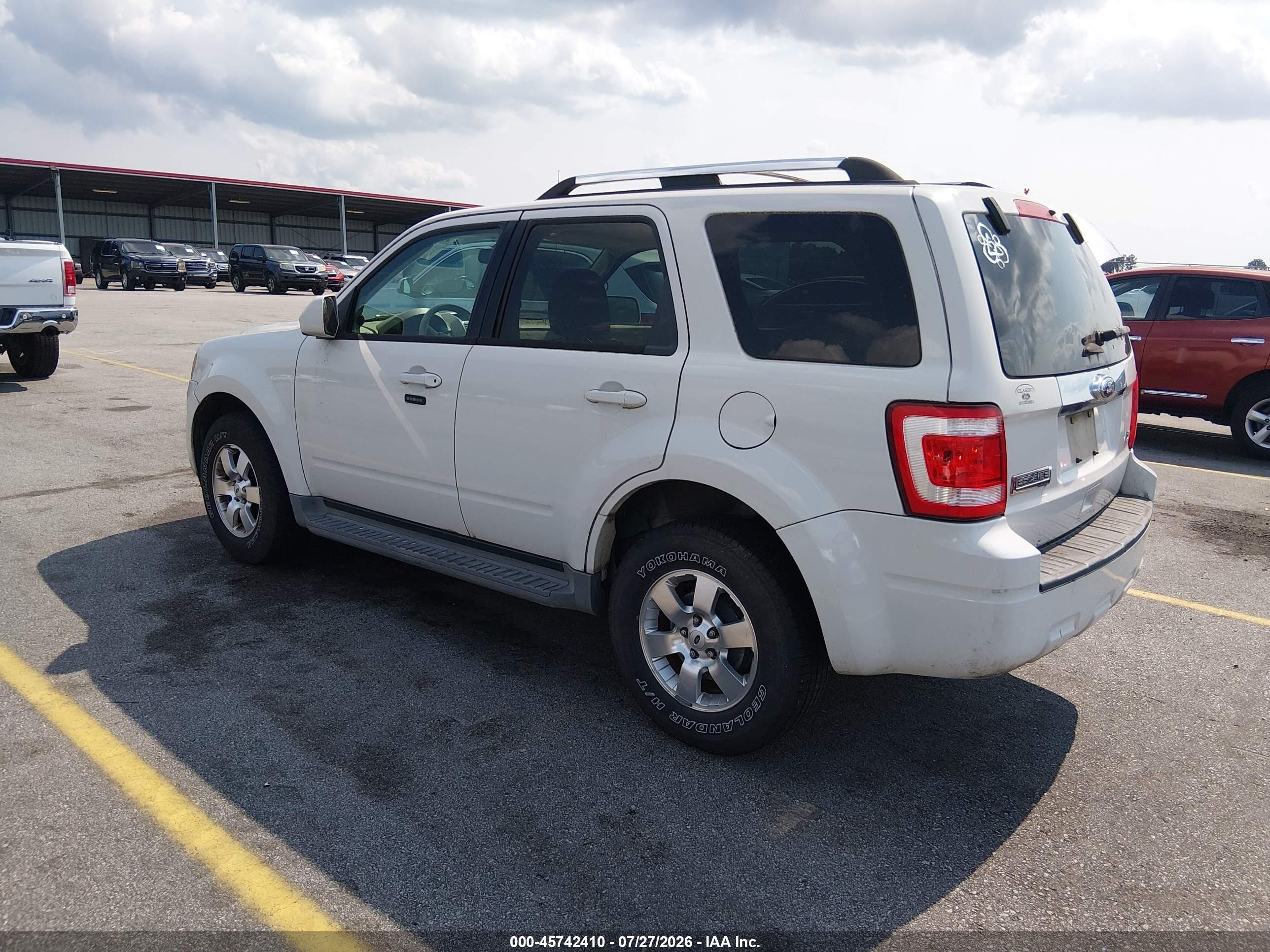 2011 Ford Escape Limited White vin: 1FMCU0EG6BKB51029