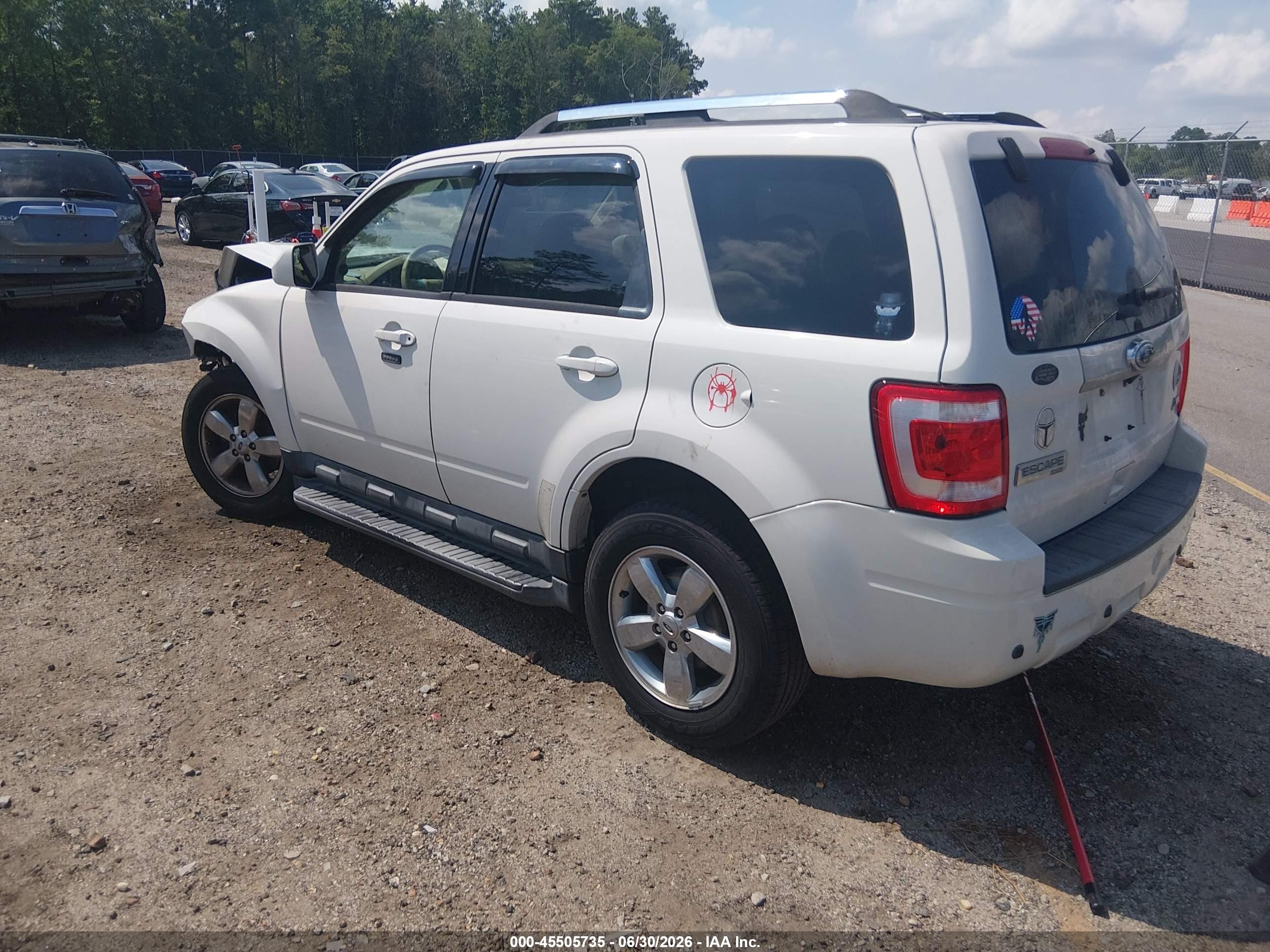 2011 Ford Escape Limited White vin: 1FMCU0EG6BKC08555