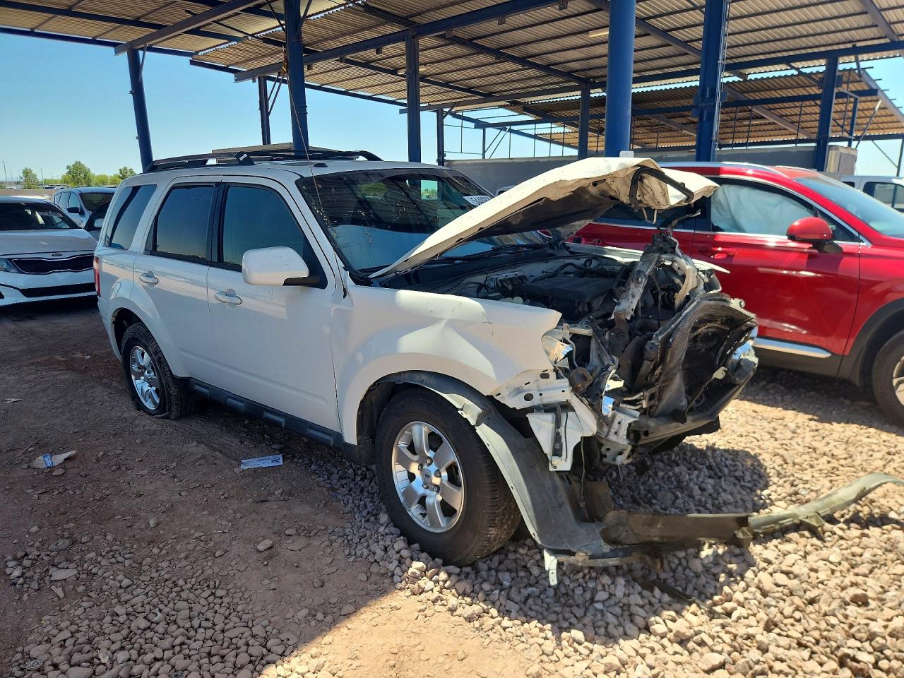 2011 Ford Escape Limited White vin: 1FMCU0EG6BKC42351