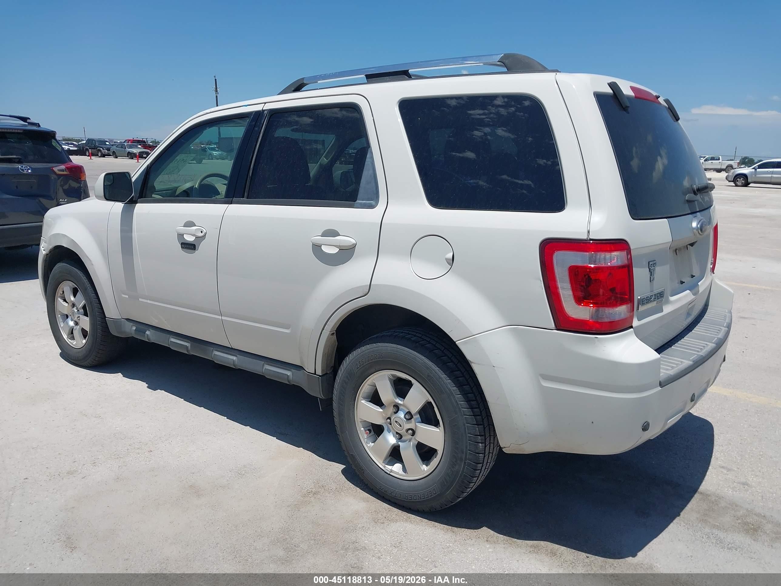 2012 Ford Escape Limited White vin: 1FMCU0EG6CKA75135