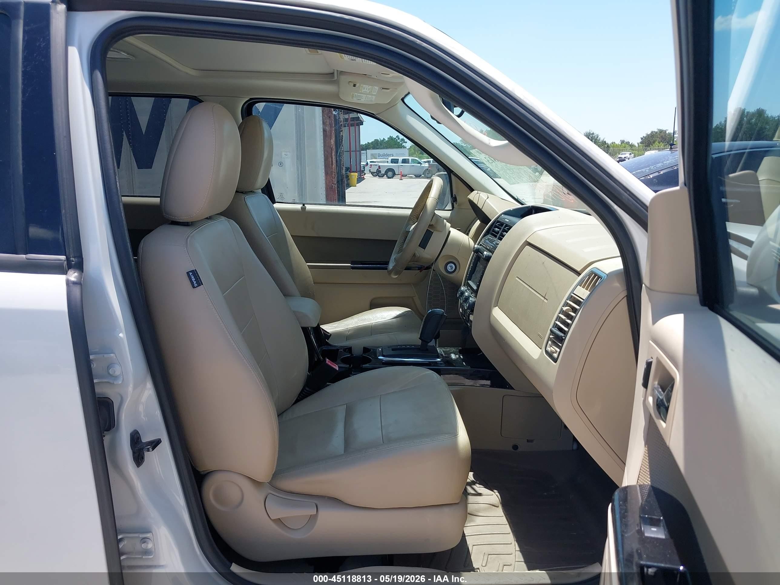 2012 Ford Escape Limited White vin: 1FMCU0EG6CKA75135