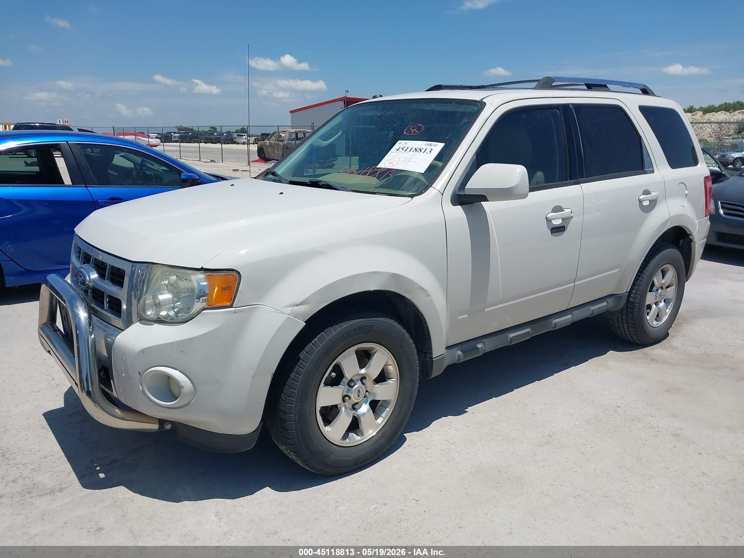 2012 Ford Escape Limited White vin: 1FMCU0EG6CKA75135