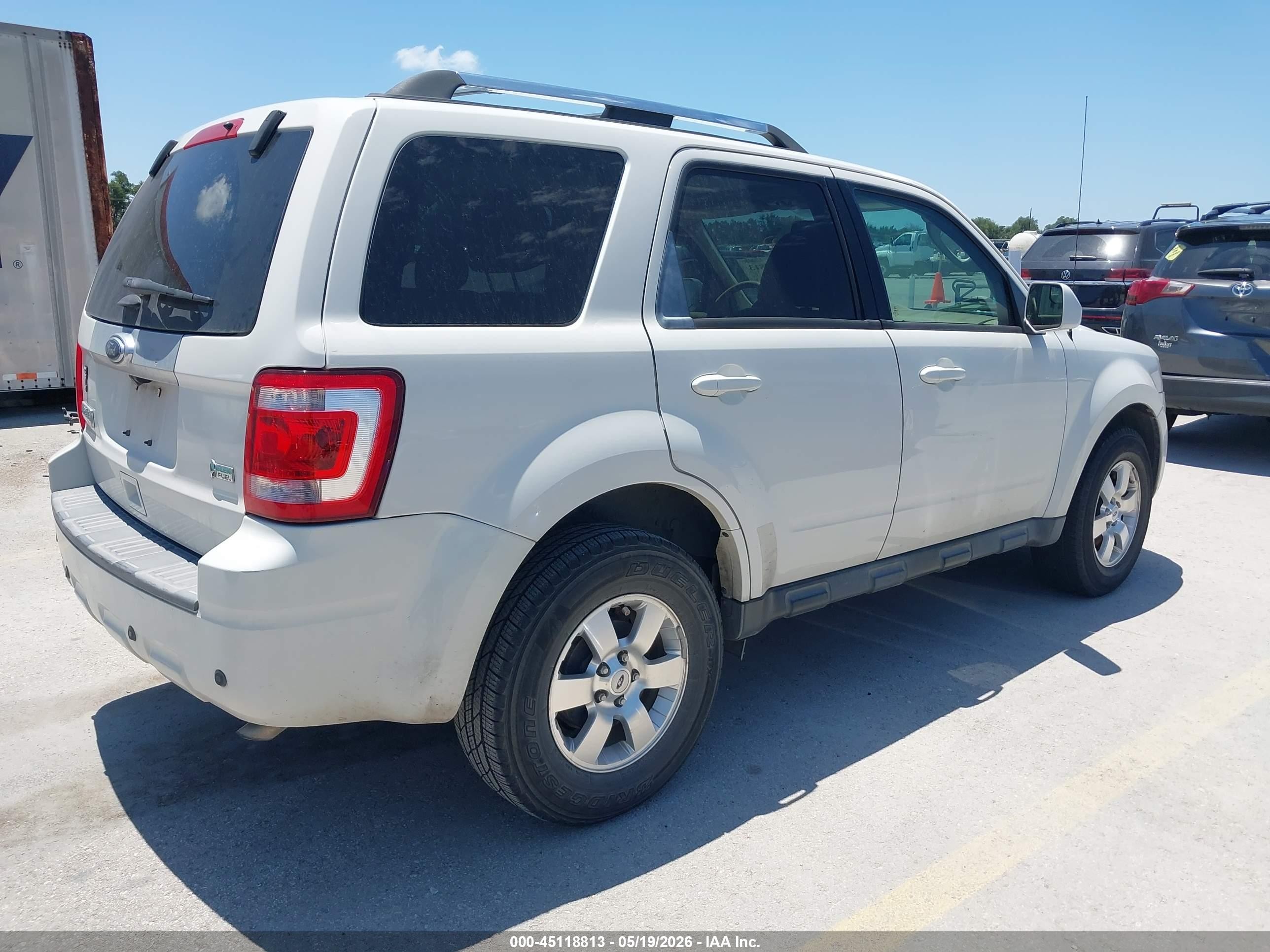 2012 Ford Escape Limited White vin: 1FMCU0EG6CKA75135