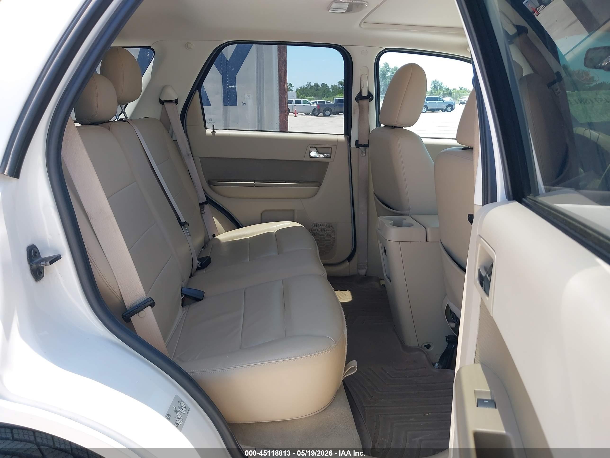 2012 Ford Escape Limited White vin: 1FMCU0EG6CKA75135
