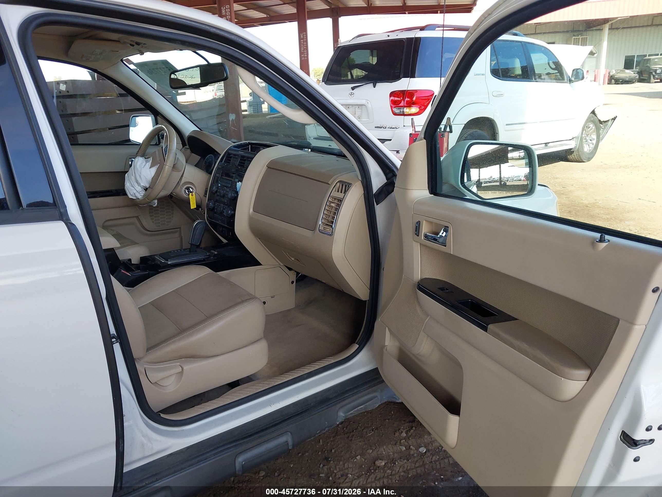2012 Ford Escape Limited White vin: 1FMCU0EG6CKB31722
