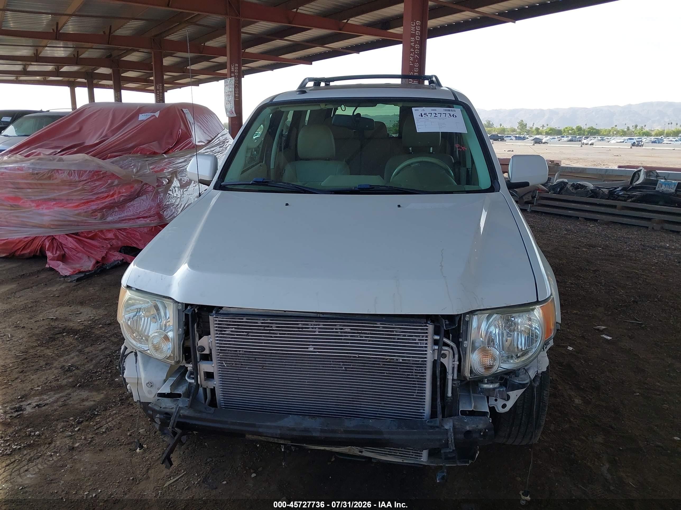 2012 Ford Escape Limited White vin: 1FMCU0EG6CKB31722