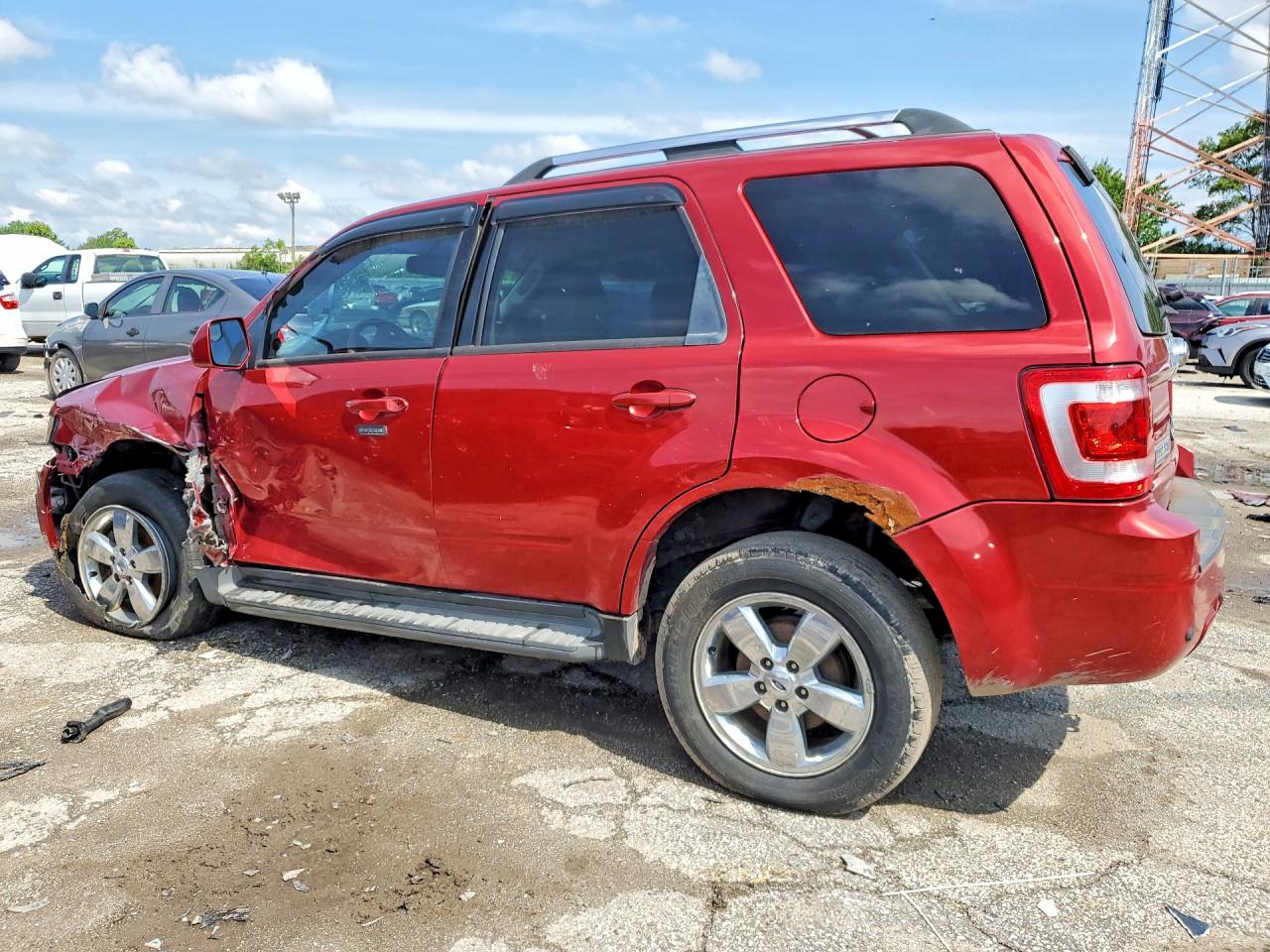 2012 Ford Escape Limited Red vin: 1FMCU0EG6CKC14678