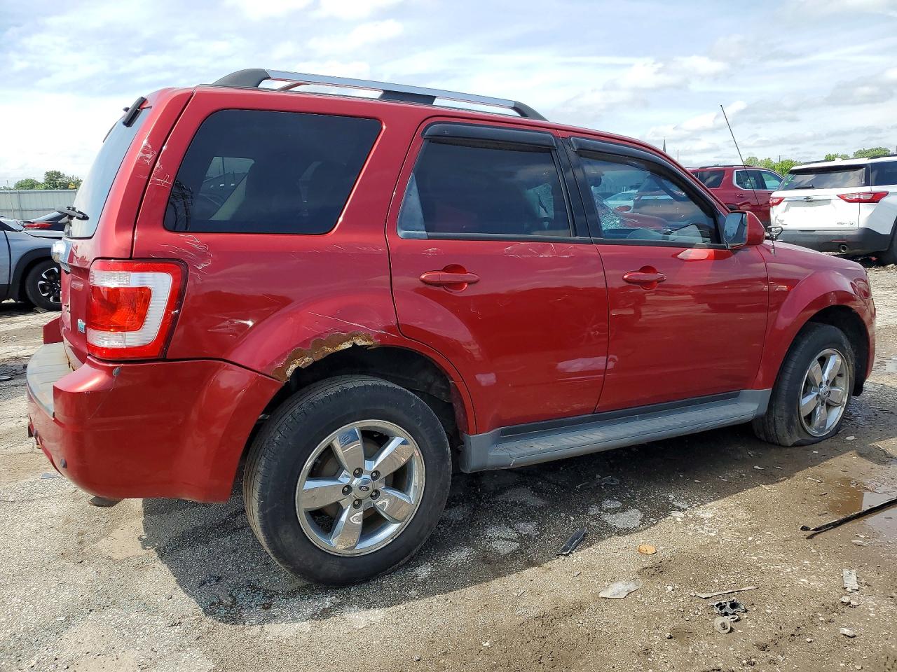 2012 Ford Escape Limited Red vin: 1FMCU0EG6CKC14678