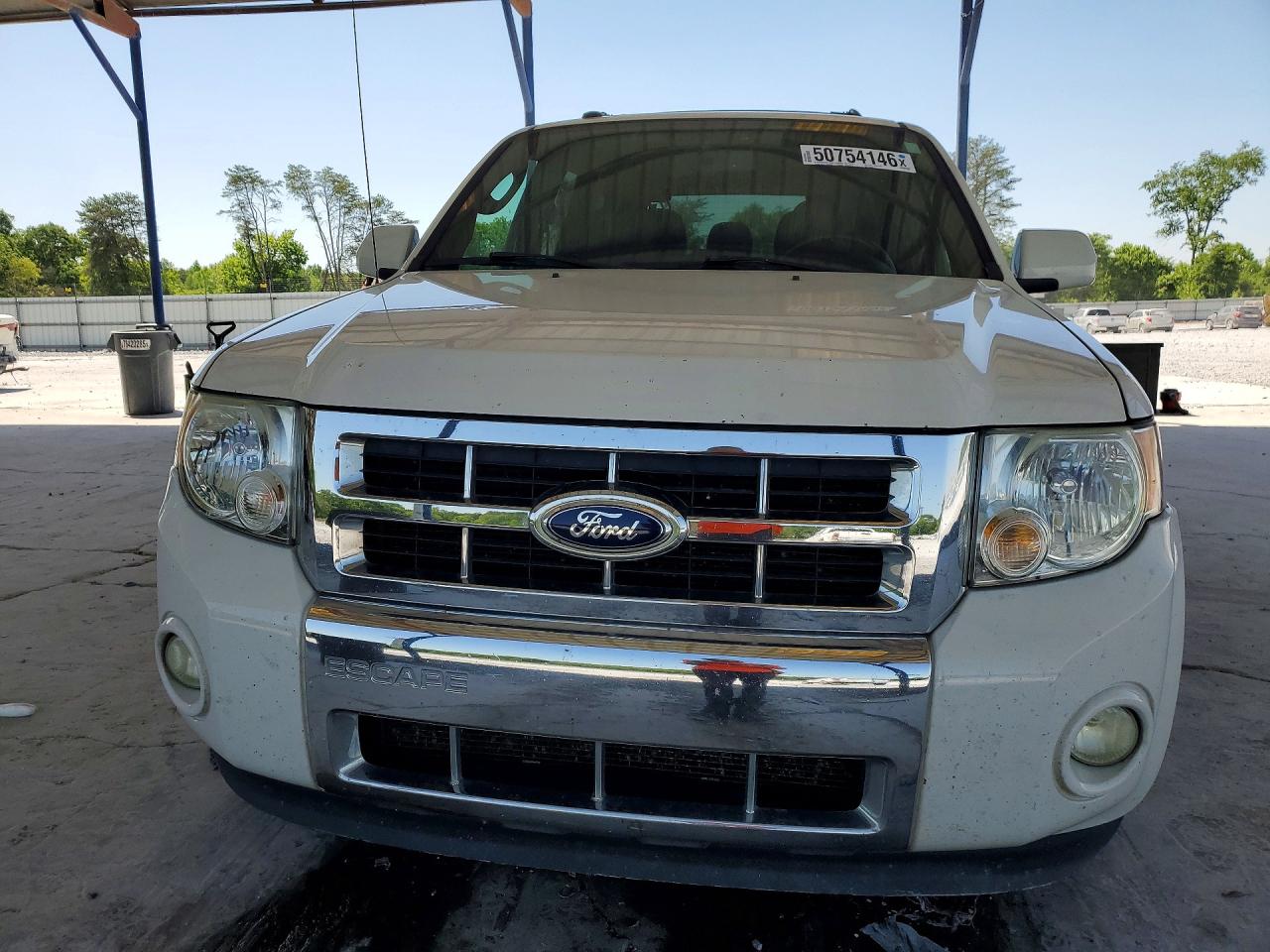 2012 Ford Escape Limited White vin: 1FMCU0EG6CKC20593