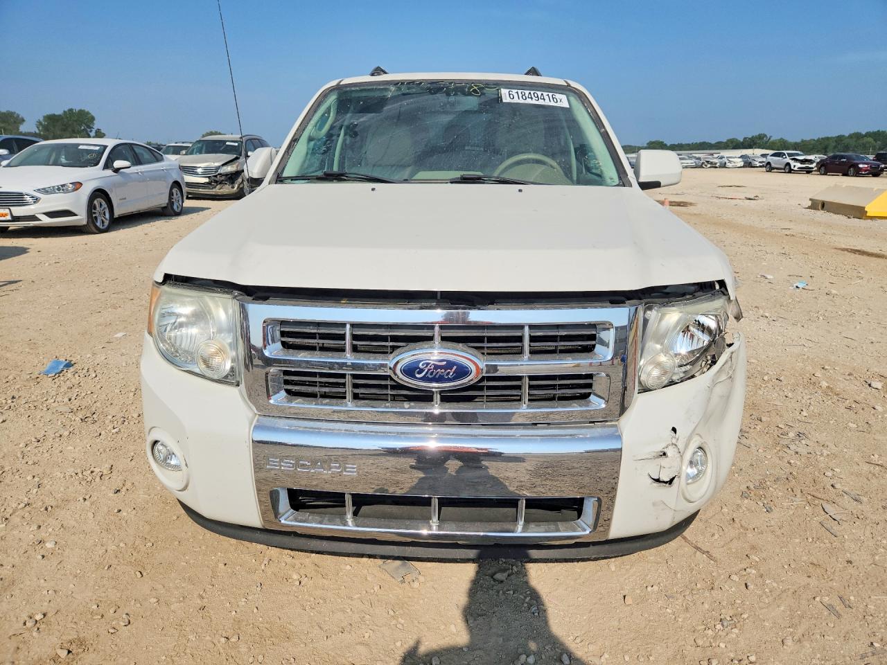 2010 Ford Escape Limited White vin: 1FMCU0EG7AKB91098