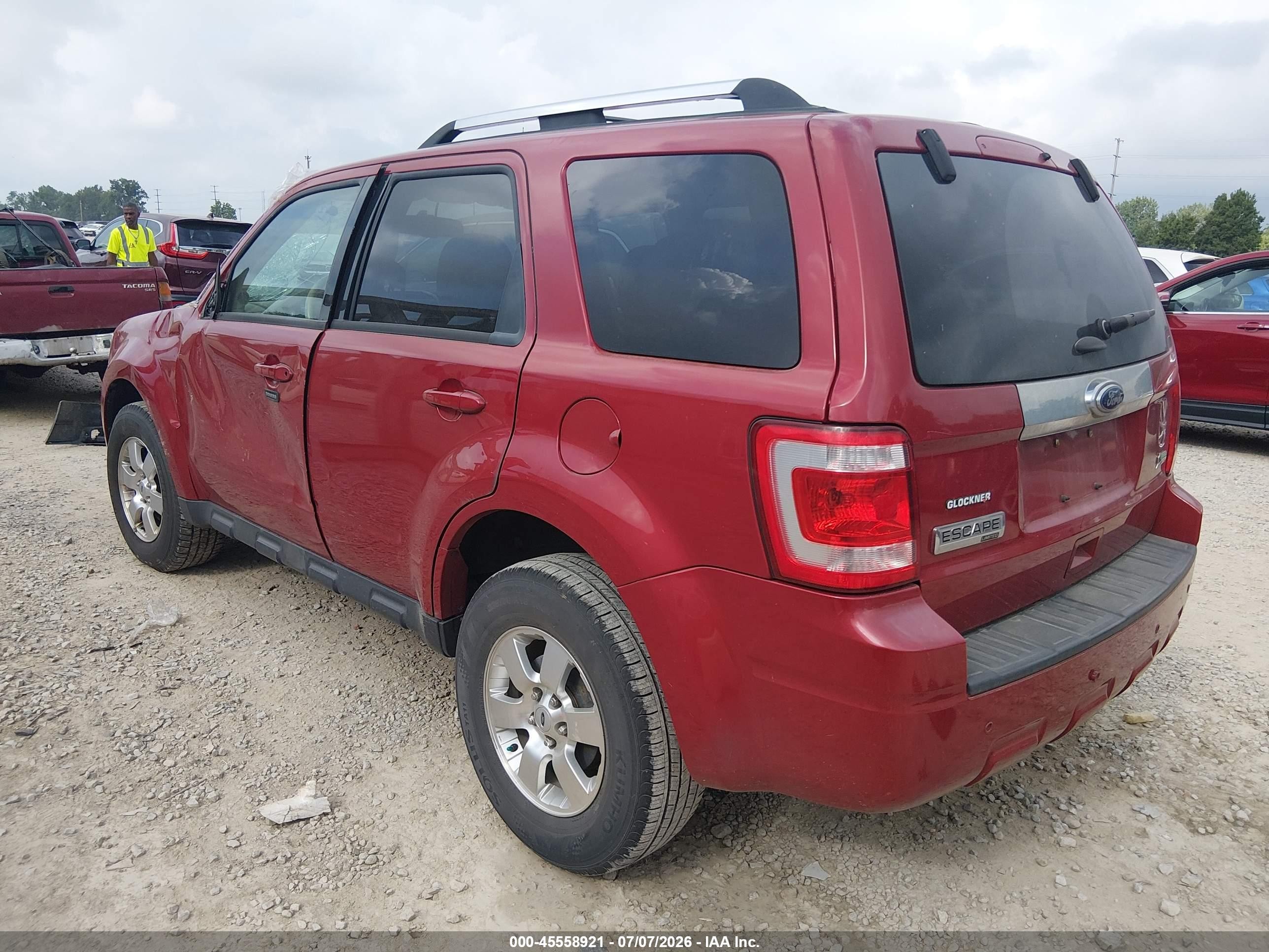 2011 Ford Escape Limited Красный vin: 1FMCU0EG7BKC16048