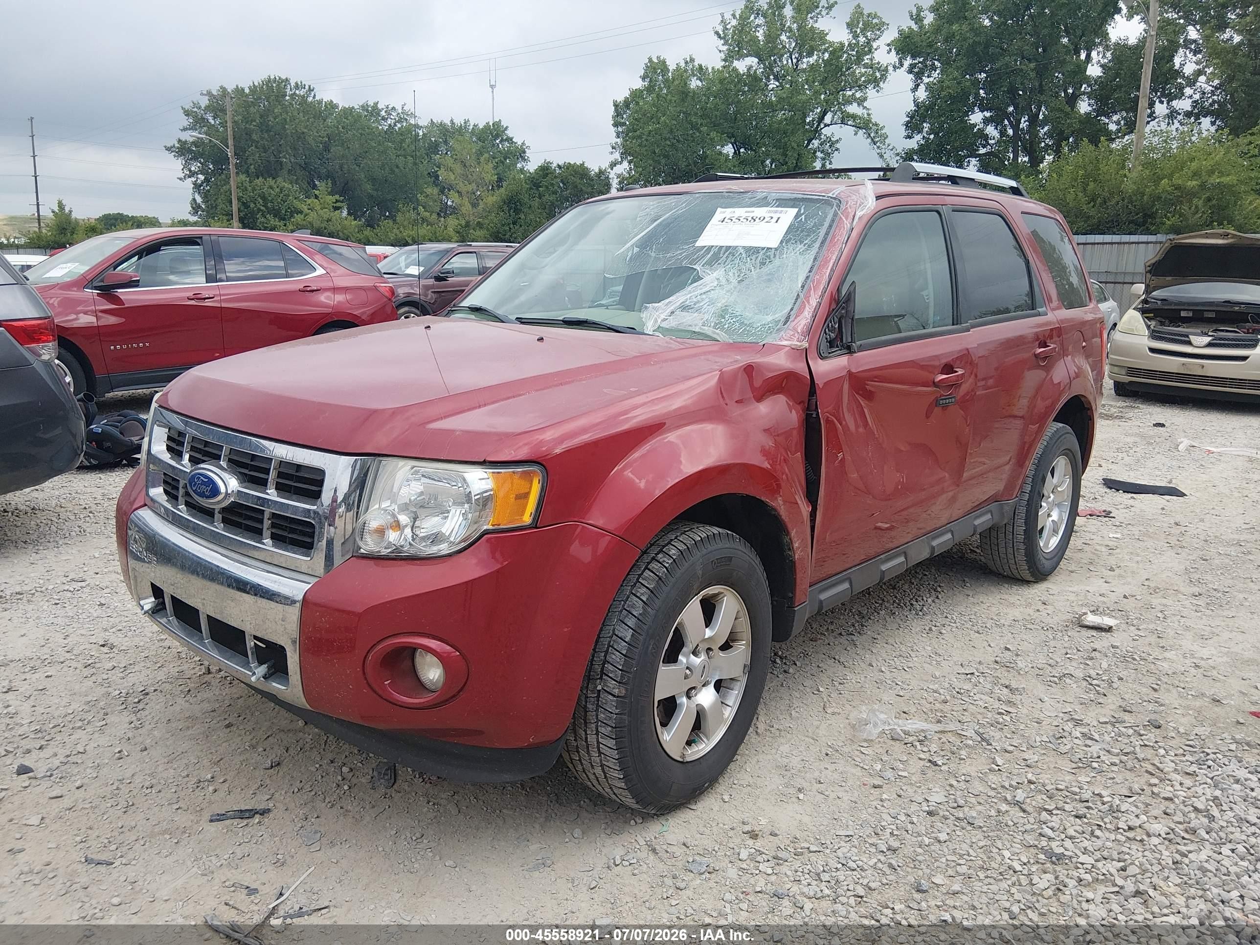 2011 Ford Escape Limited Красный vin: 1FMCU0EG7BKC16048