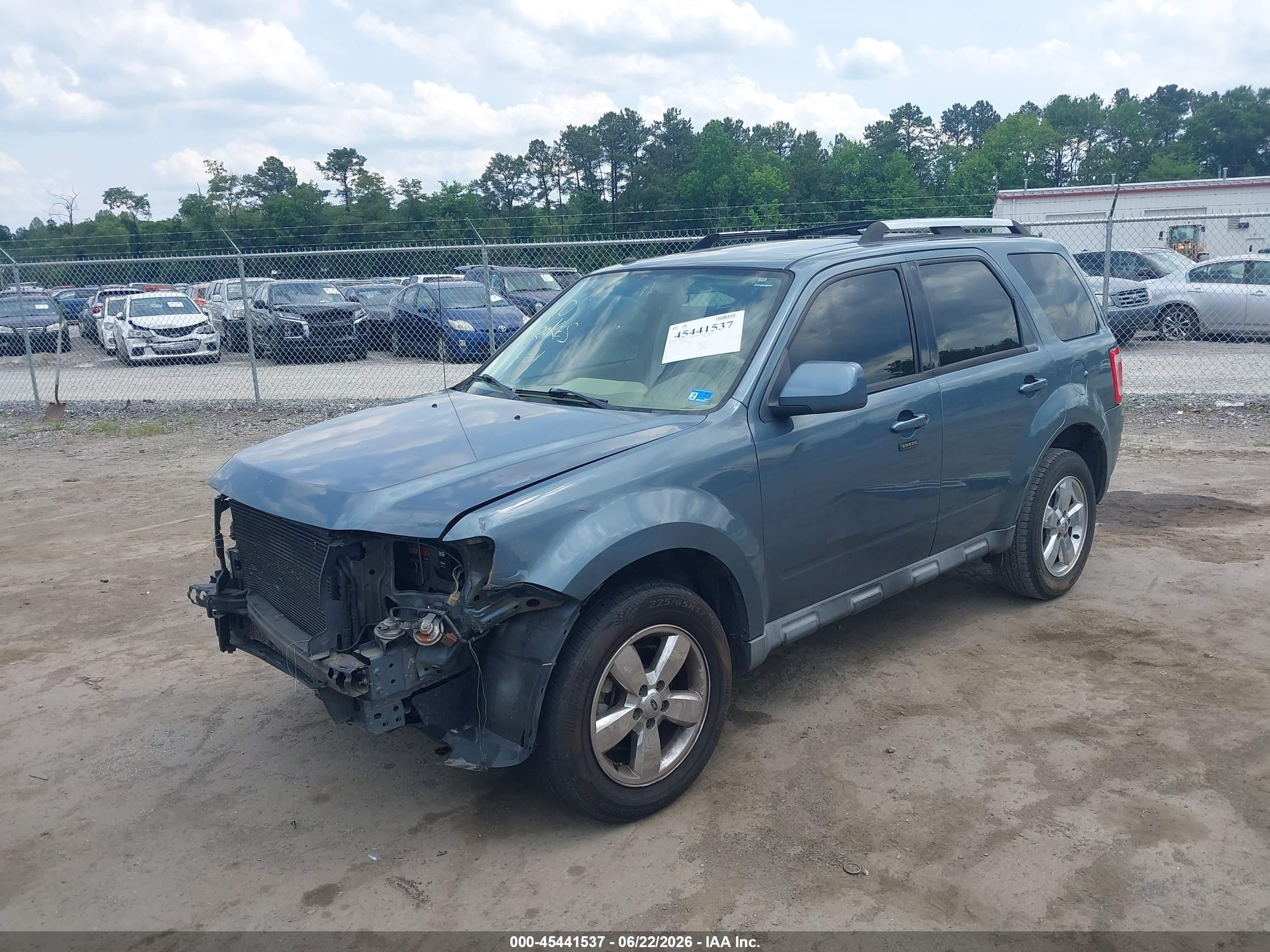 2011 Ford Escape Limited Blue vin: 1FMCU0EG7BKC28460