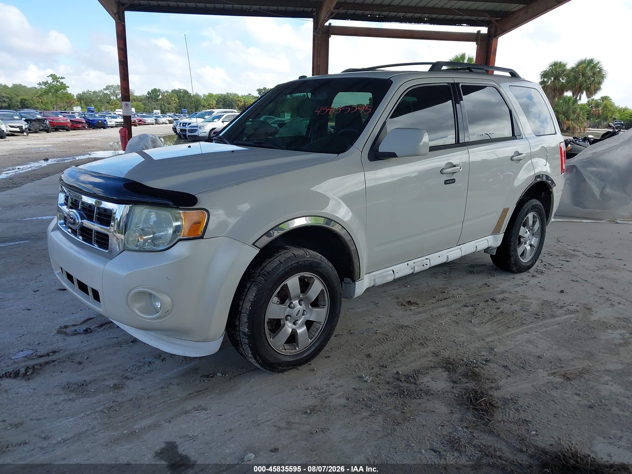 2012 Ford Escape Limited White vin: 1FMCU0EG7CKA30415