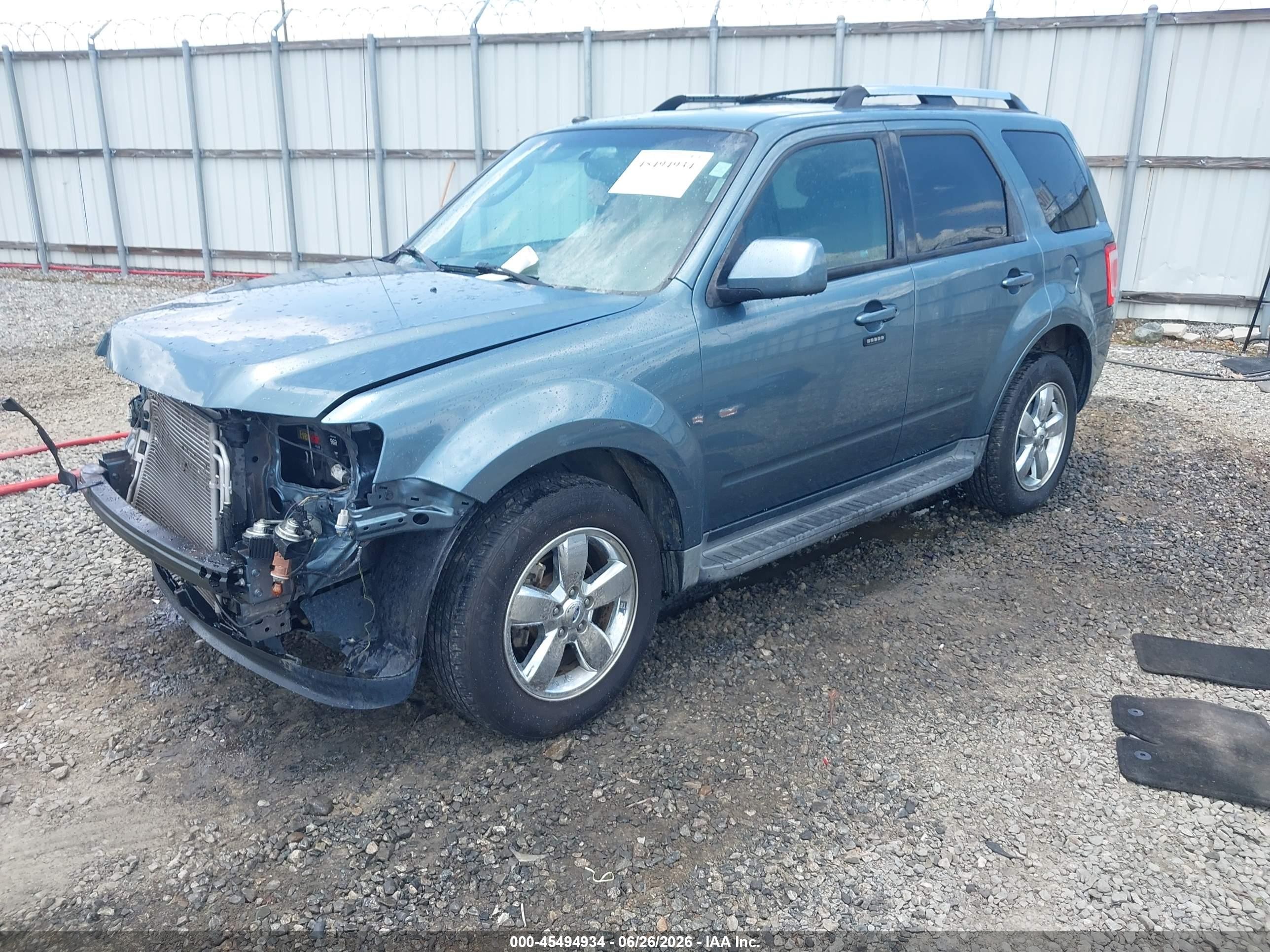 2012 Ford Escape Limited Blue vin: 1FMCU0EG7CKB87586
