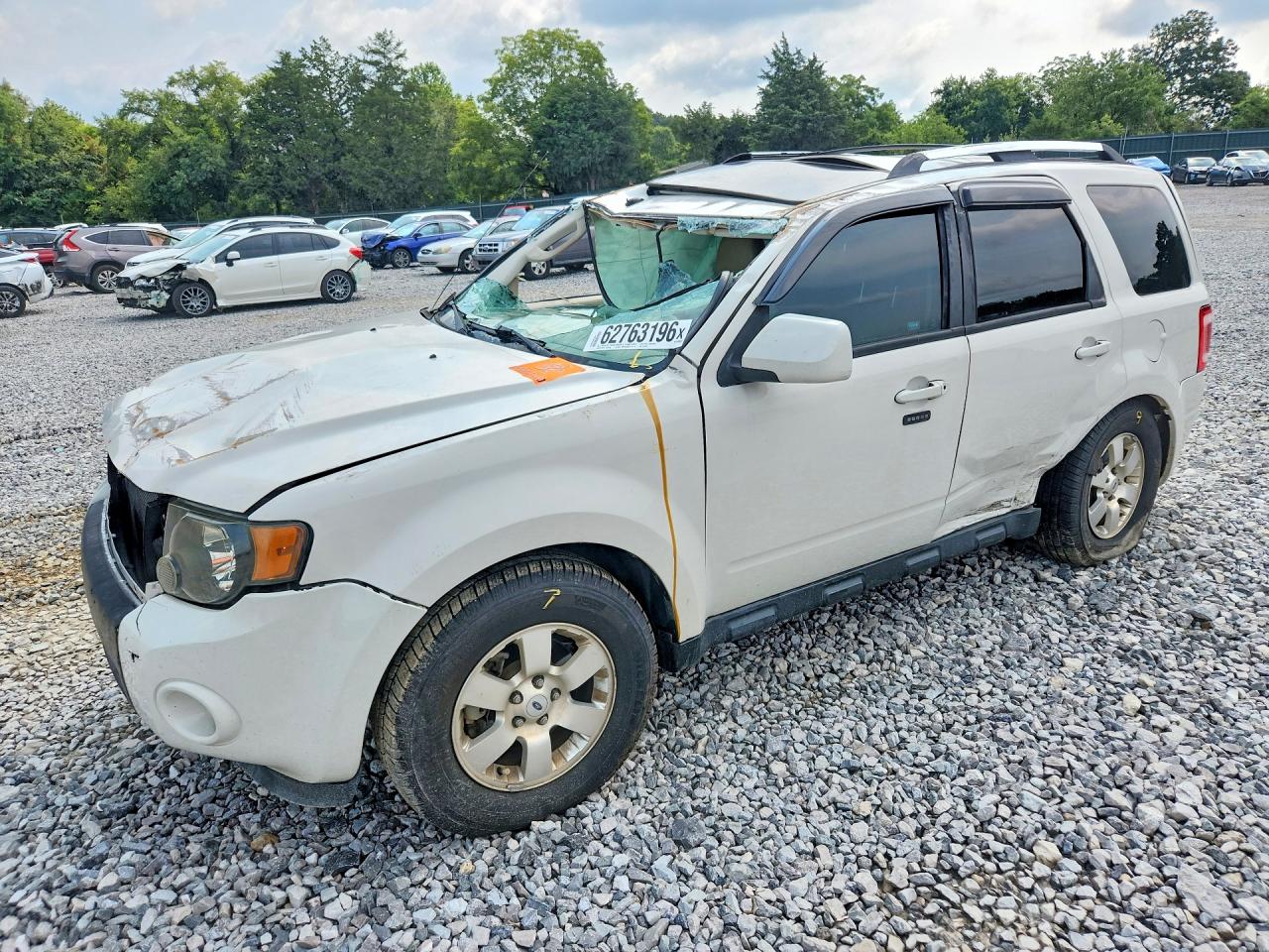 2012 Ford Escape Limited Белый vin: 1FMCU0EG7CKC75750