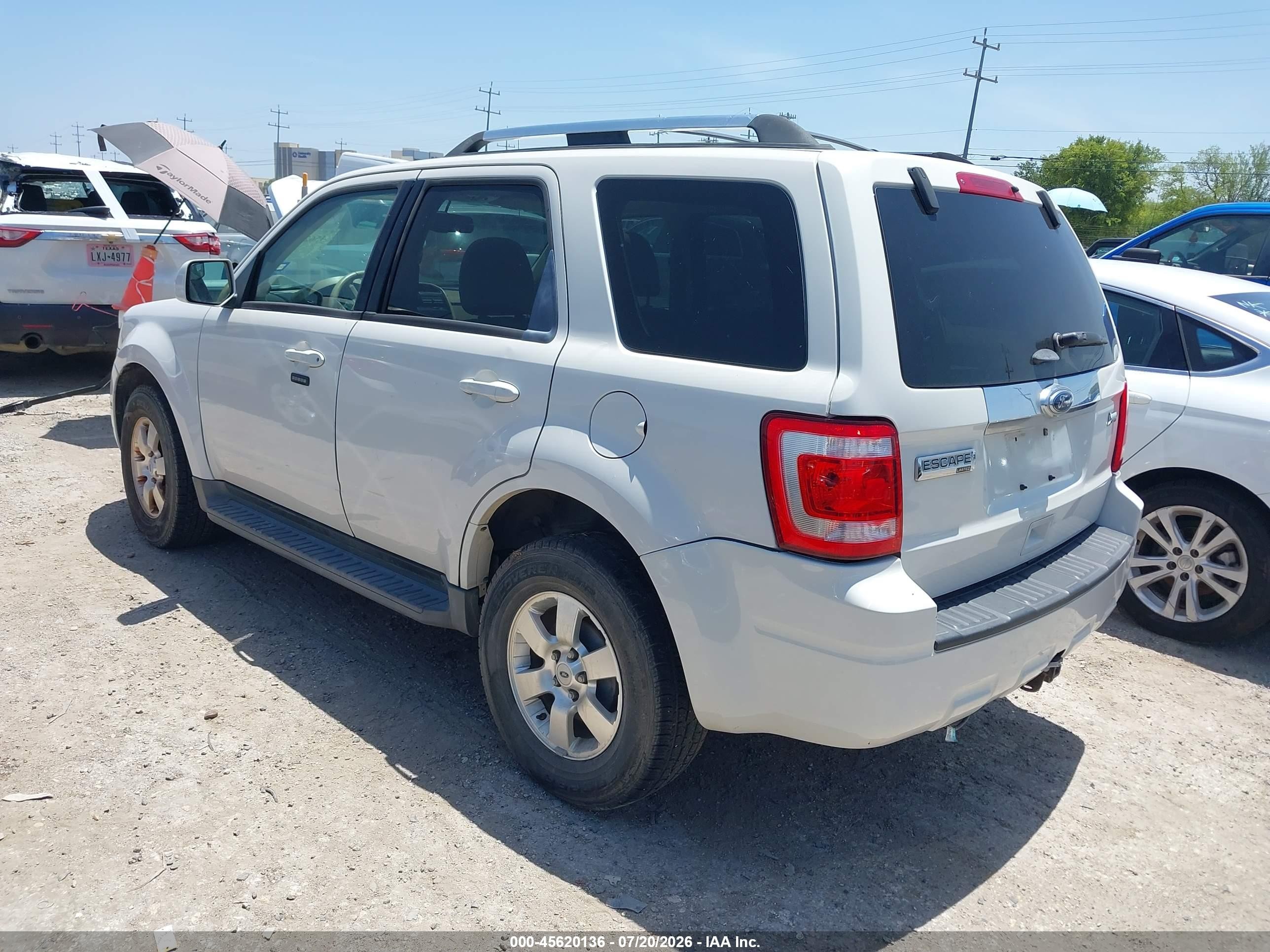 2011 Ford Escape Limited White vin: 1FMCU0EG8BKC62794