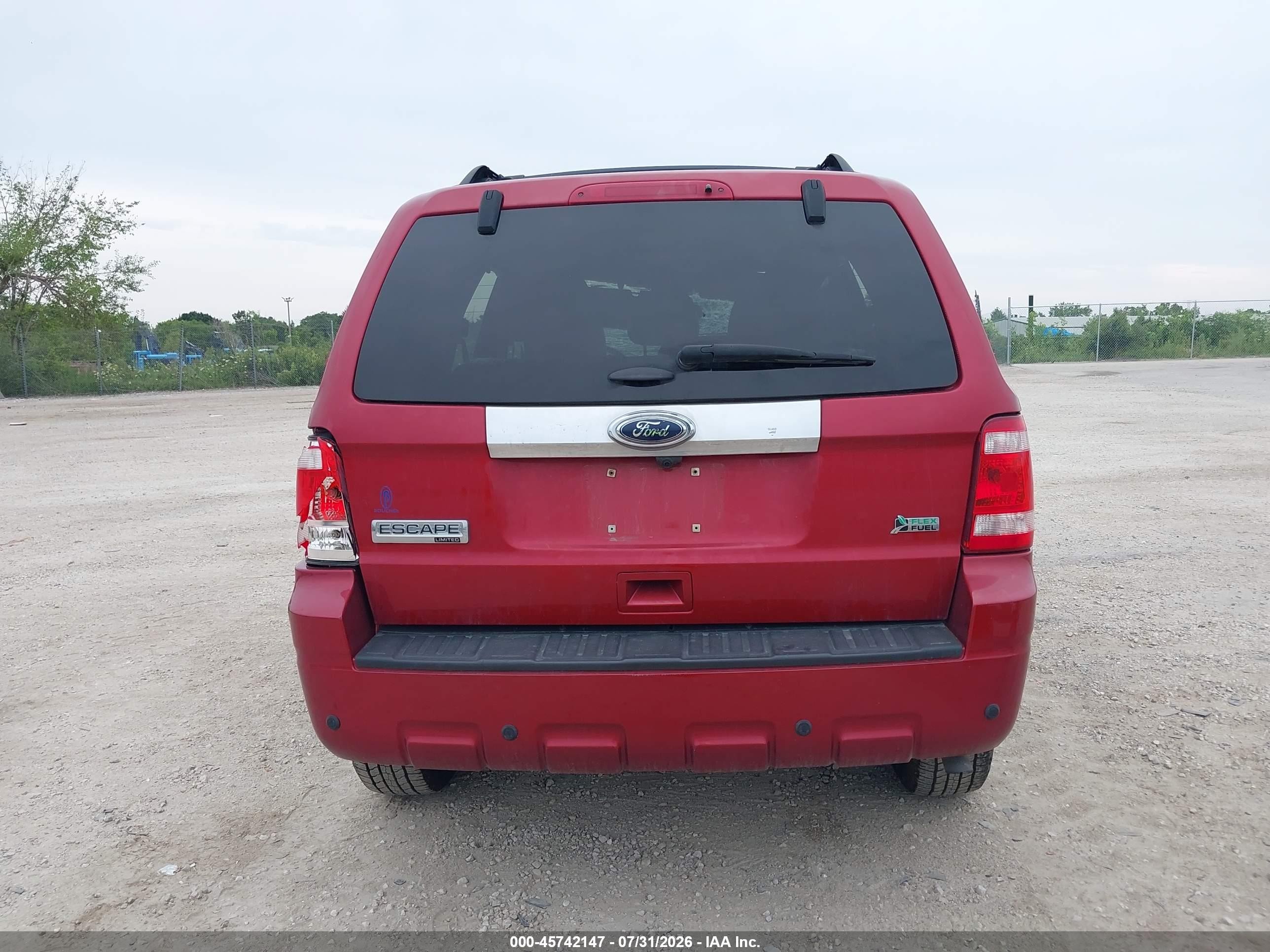 2012 Ford Escape Limited Red vin: 1FMCU0EG8CKA58658