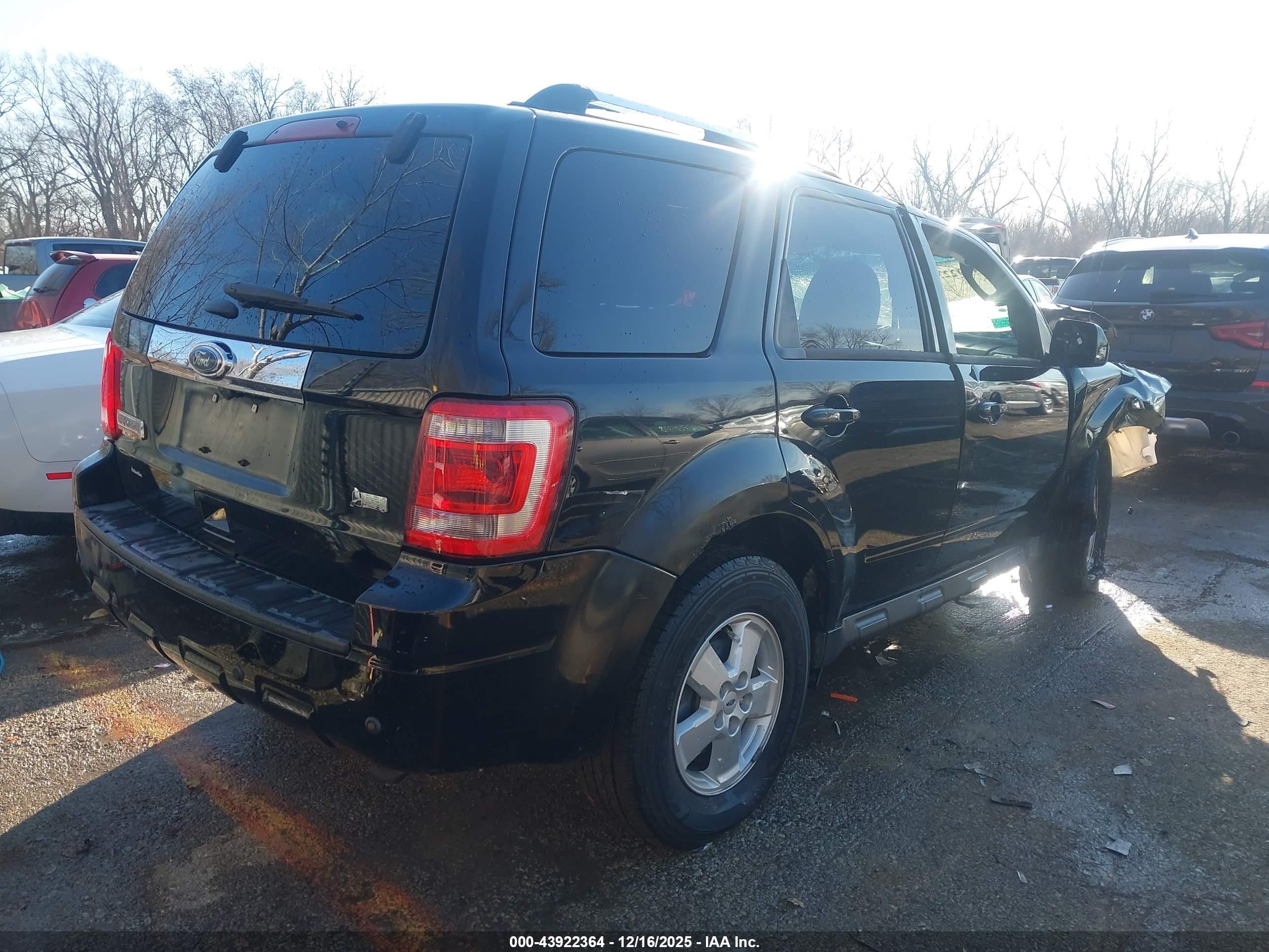 2012 Ford Escape Limited Black vin: 1FMCU0EG8CKC80004