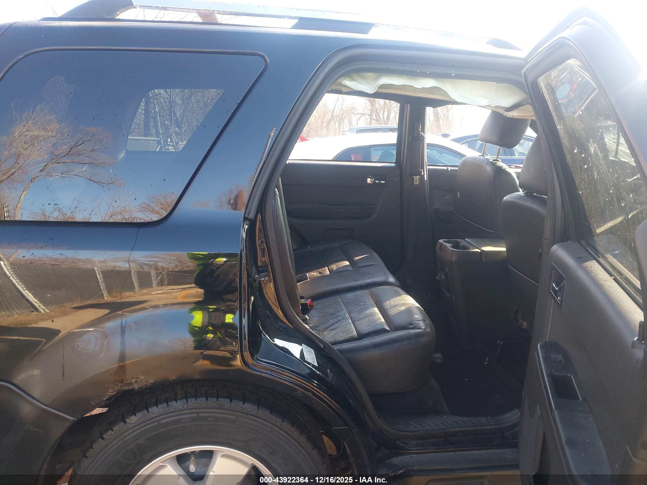 2012 Ford Escape Limited Black vin: 1FMCU0EG8CKC80004