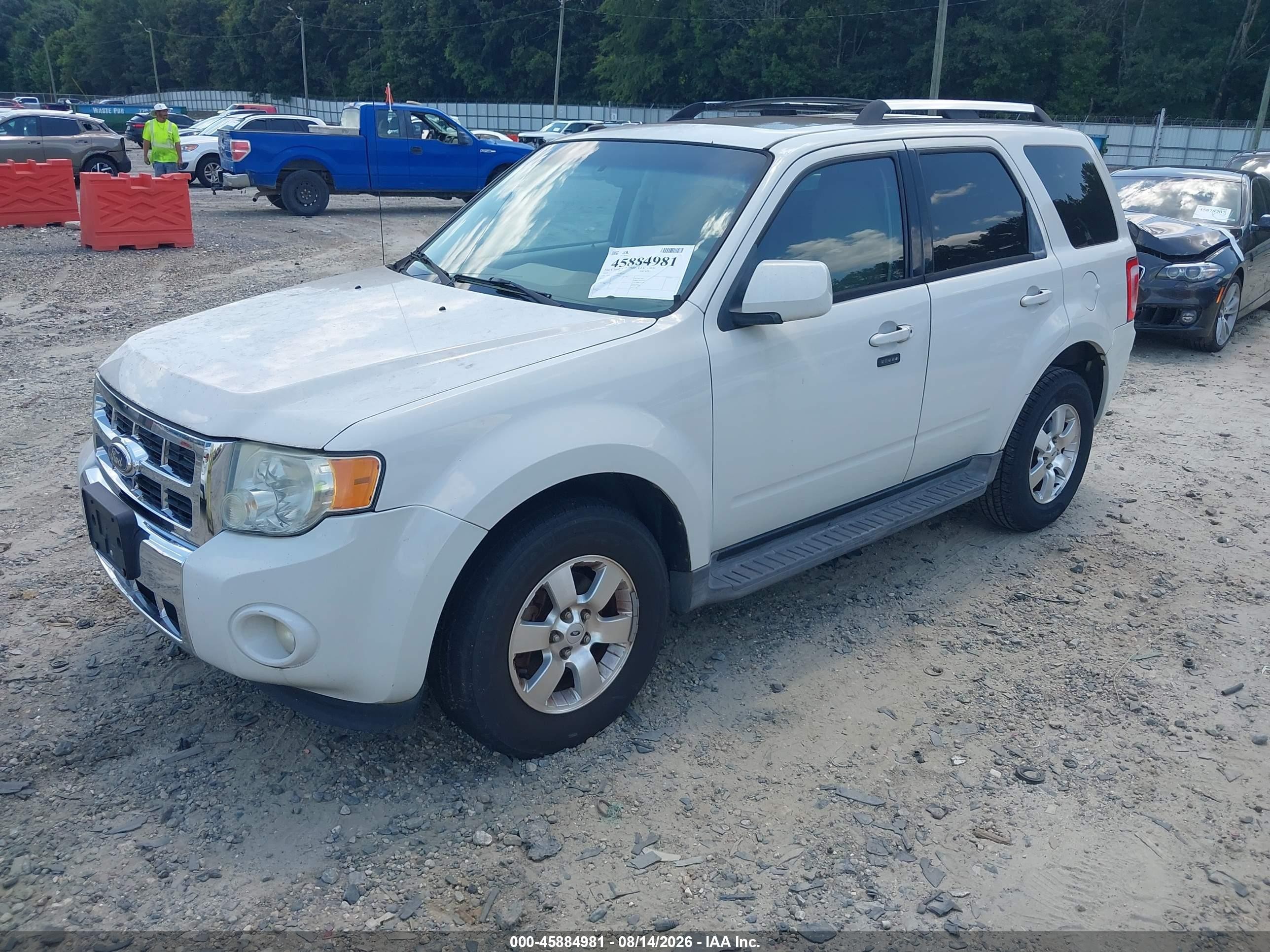 2010 Ford Escape Limited White vin: 1FMCU0EG9AKC82177