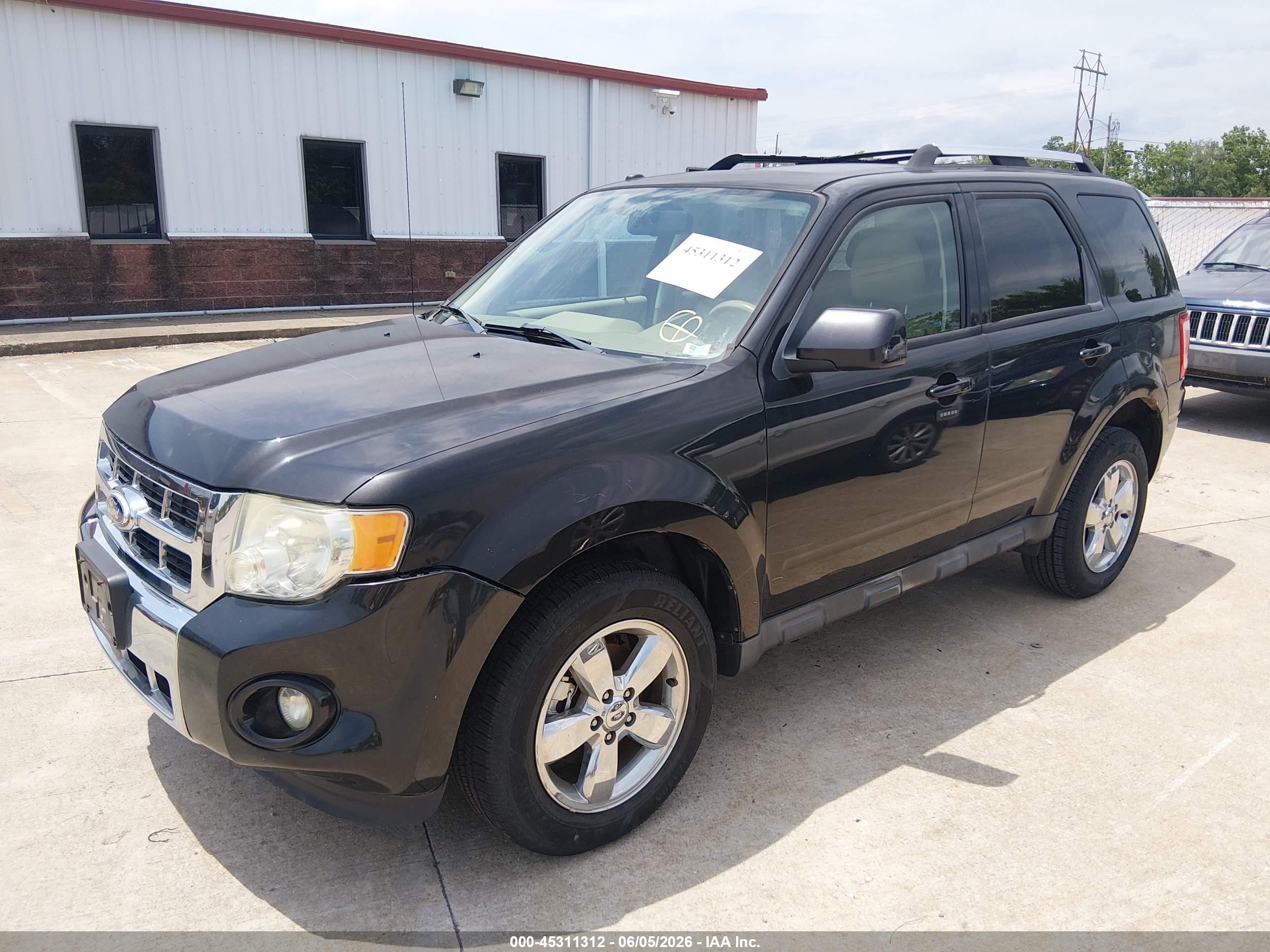 2011 Ford Escape Limited Black vin: 1FMCU0EG9BKA21763