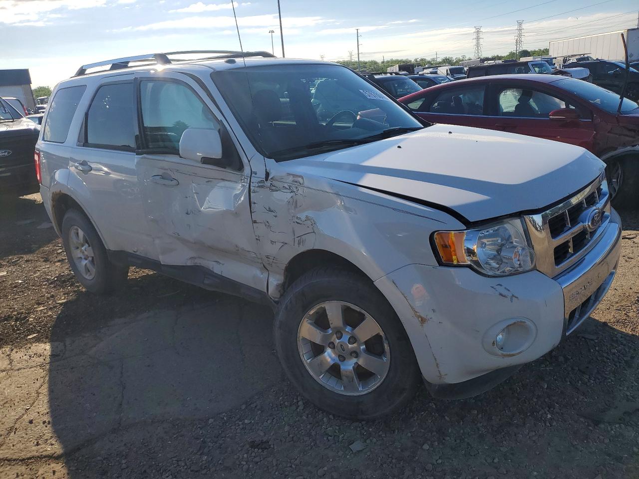 2011 Ford Escape Limited White vin: 1FMCU0EG9BKB71971