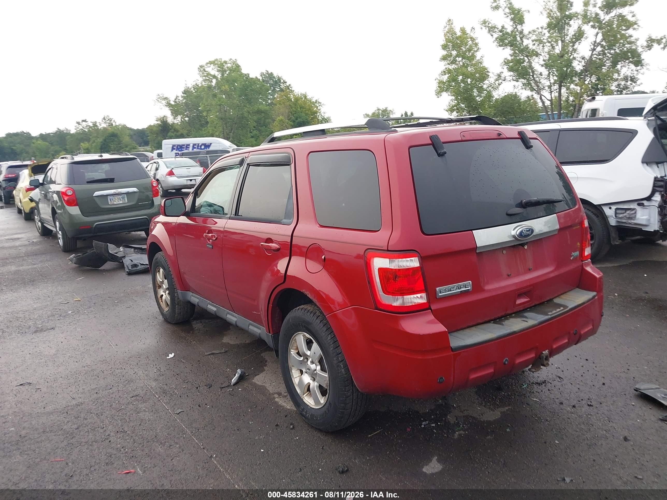 2011 Ford Escape Limited Red vin: 1FMCU0EG9BKB89726