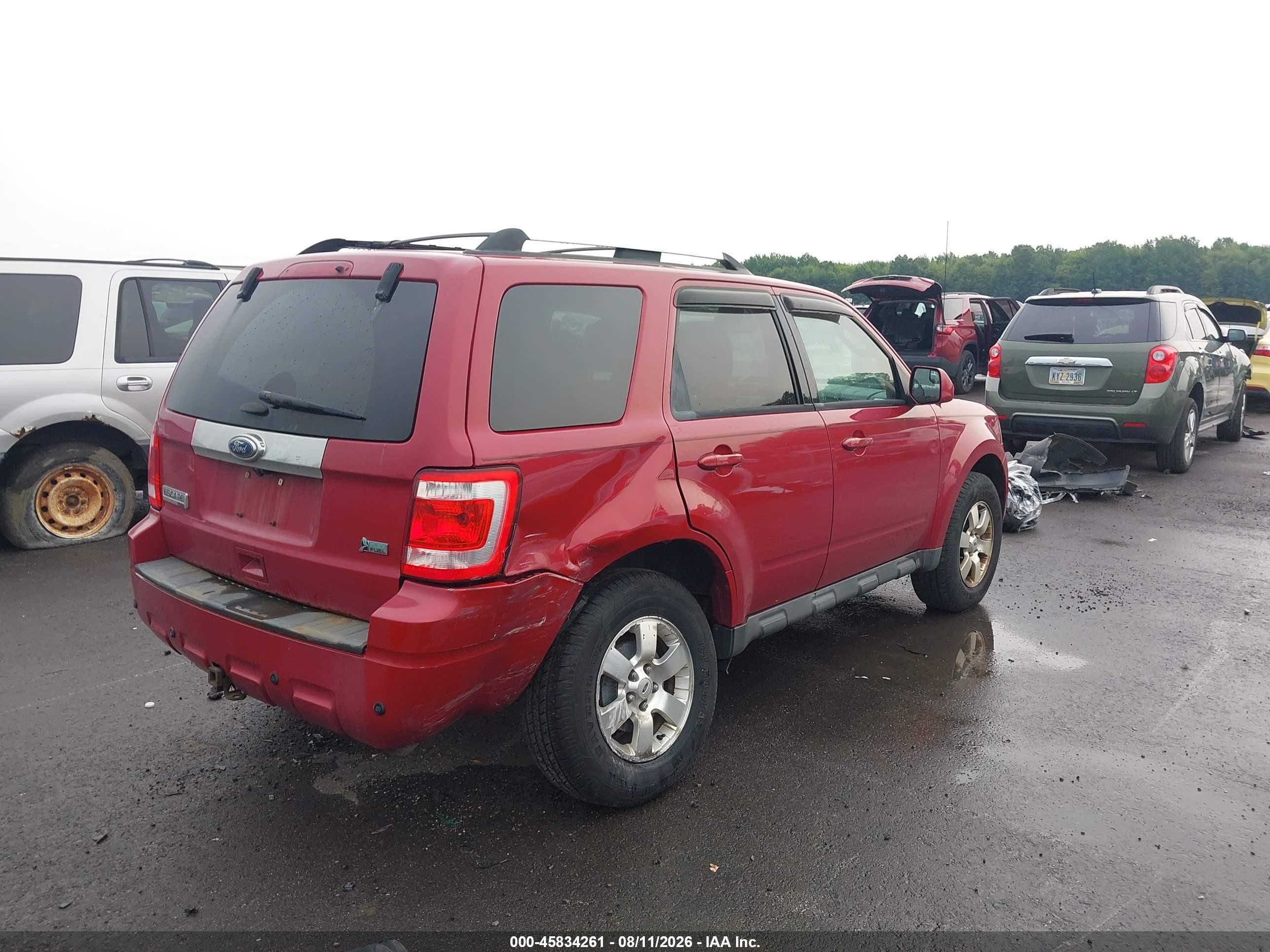 2011 Ford Escape Limited Red vin: 1FMCU0EG9BKB89726