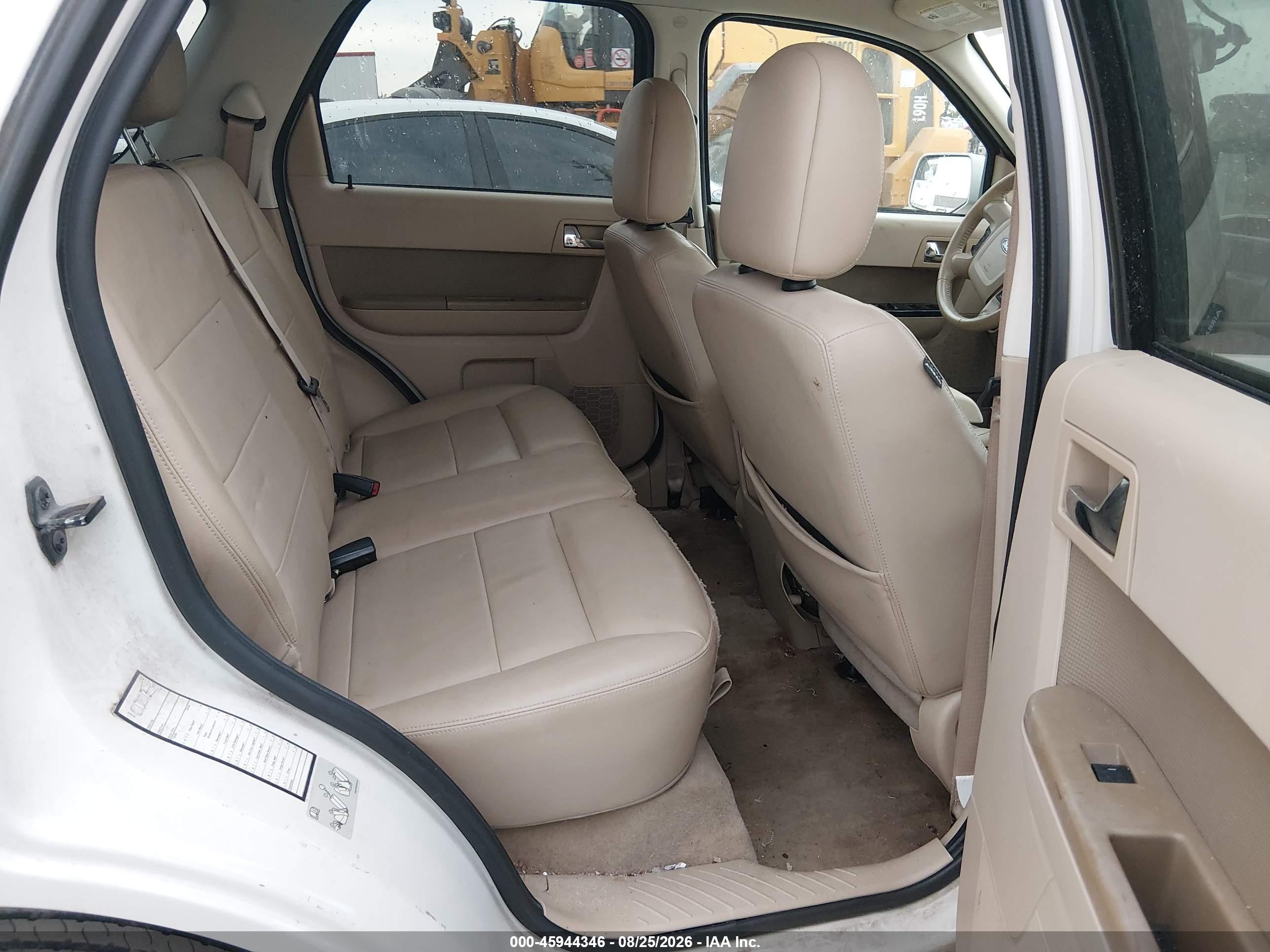 2011 Ford Escape Limited White vin: 1FMCU0EG9BKC19453