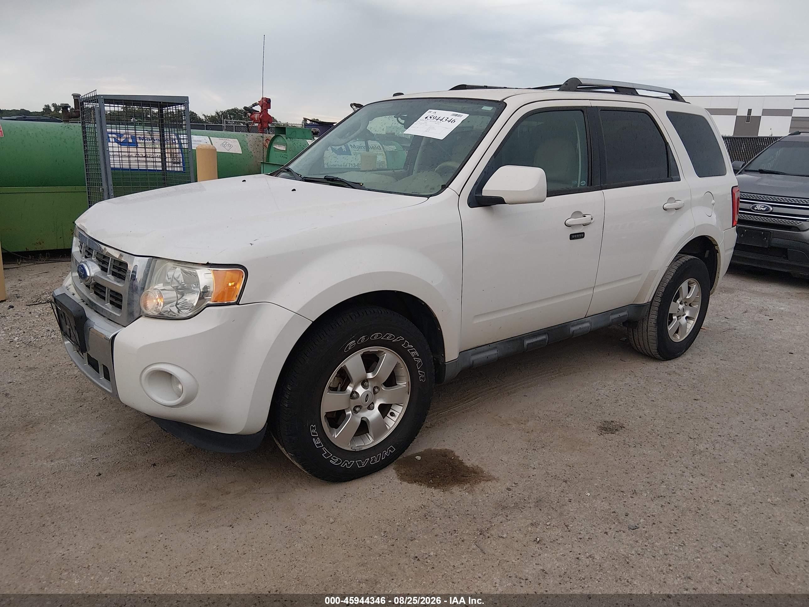 2011 Ford Escape Limited White vin: 1FMCU0EG9BKC19453