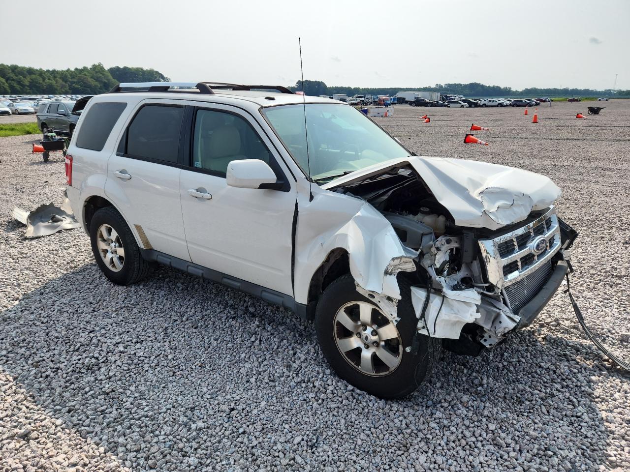 2012 Ford Escape Limited Белый vin: 1FMCU0EG9CKA13079