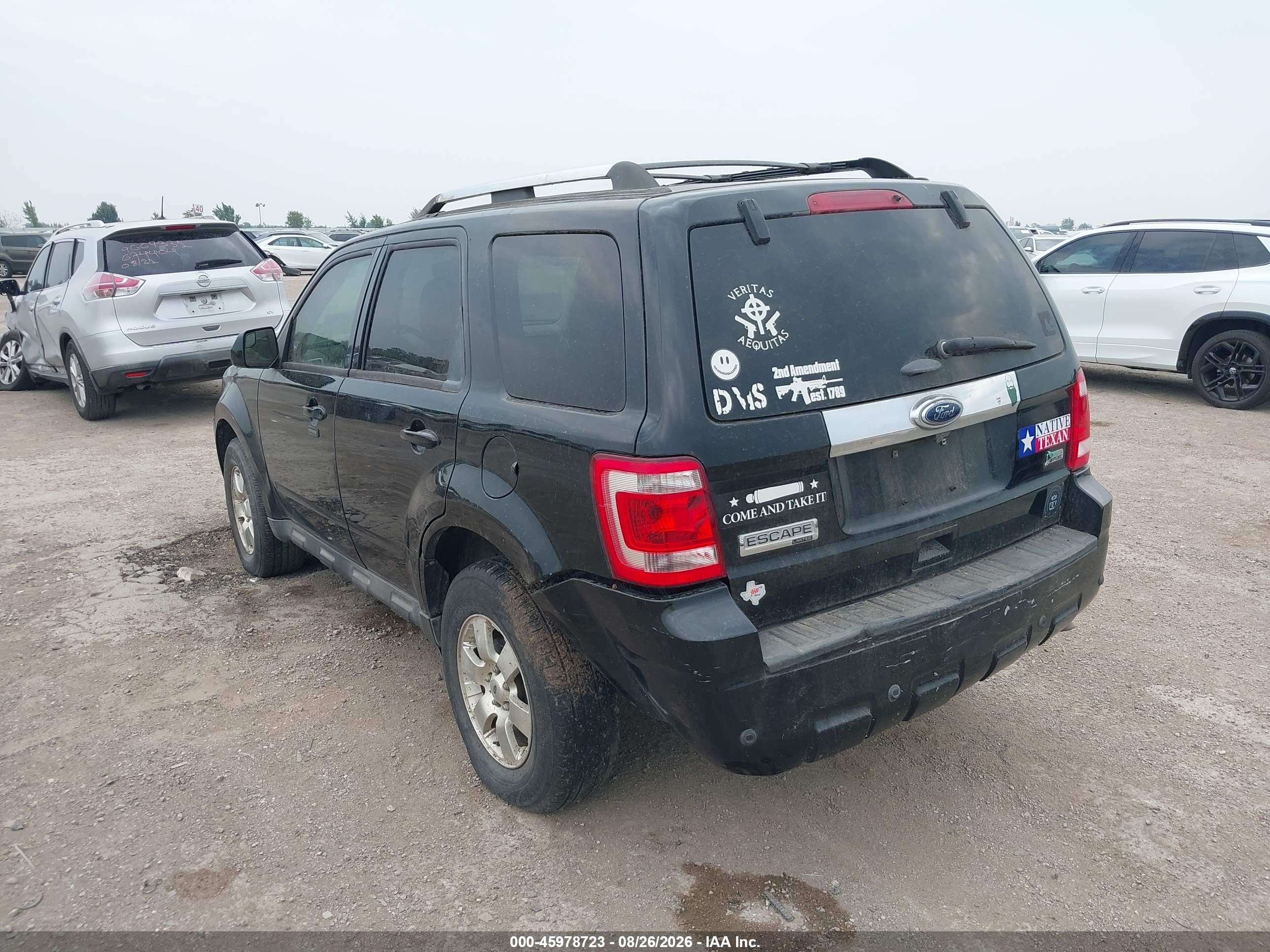 2012 Ford Escape Limited Black vin: 1FMCU0EG9CKA83505
