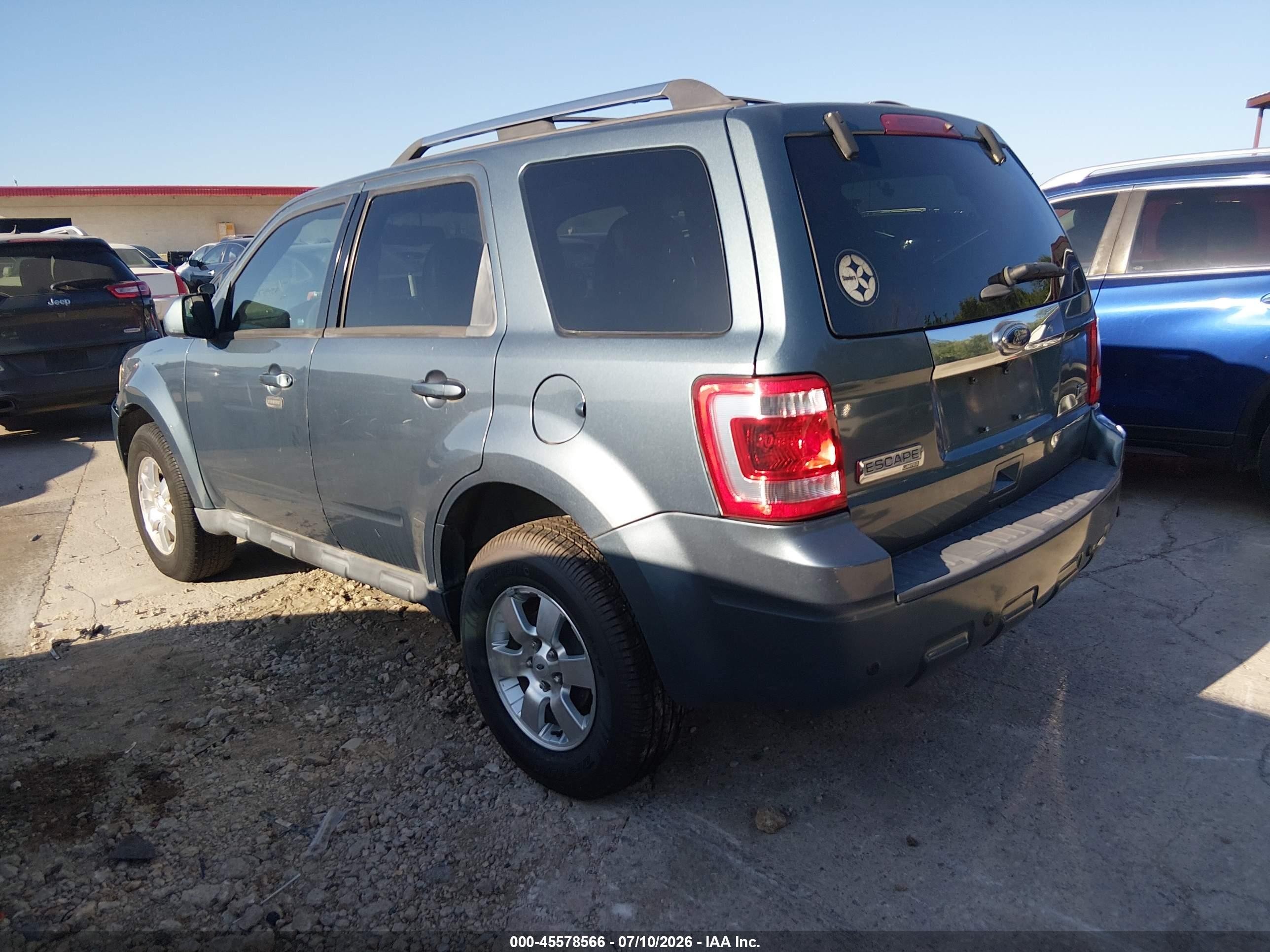 2012 Ford Escape Limited Синий vin: 1FMCU0EG9CKB02070