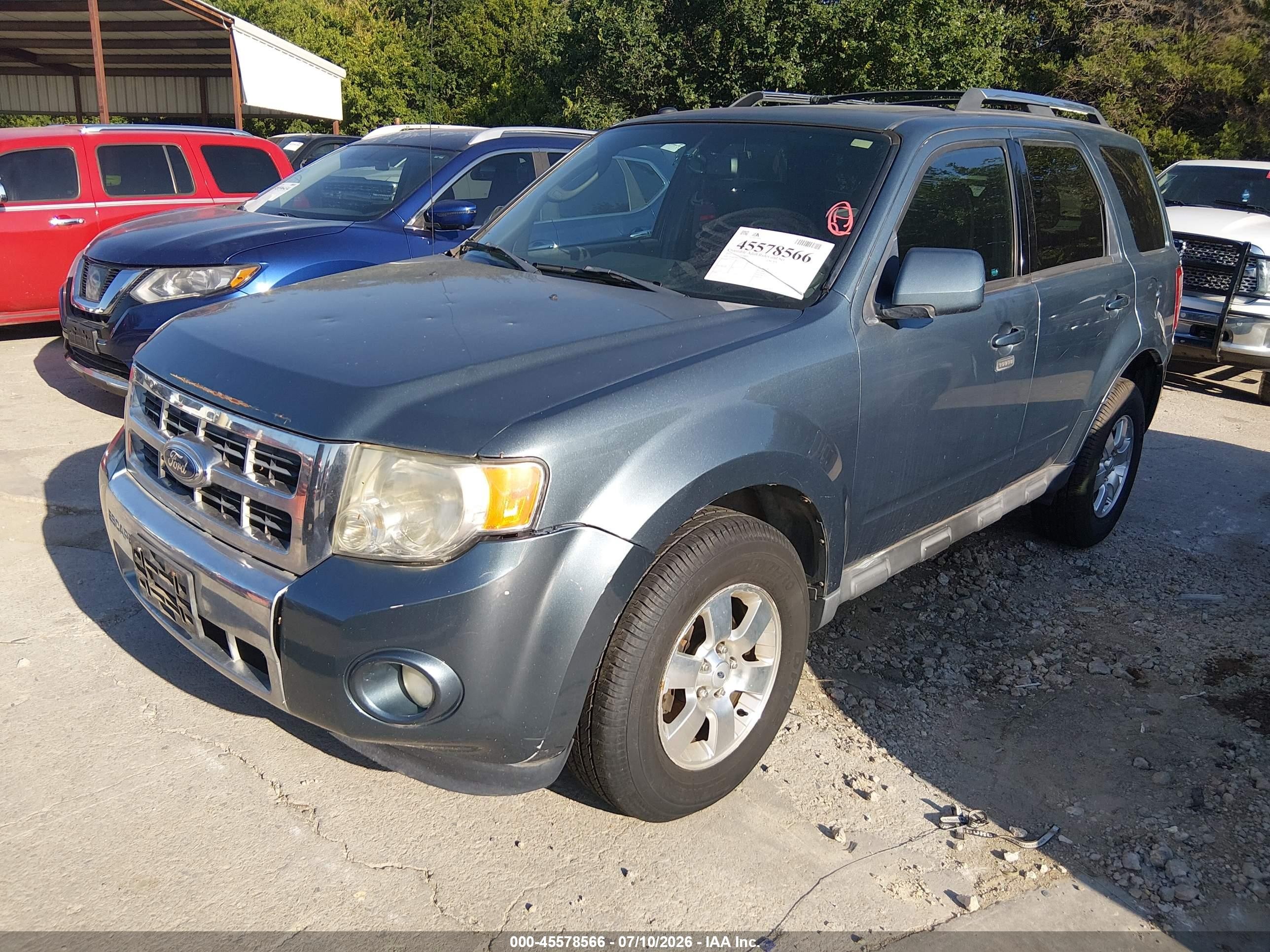 2012 Ford Escape Limited Синий vin: 1FMCU0EG9CKB02070
