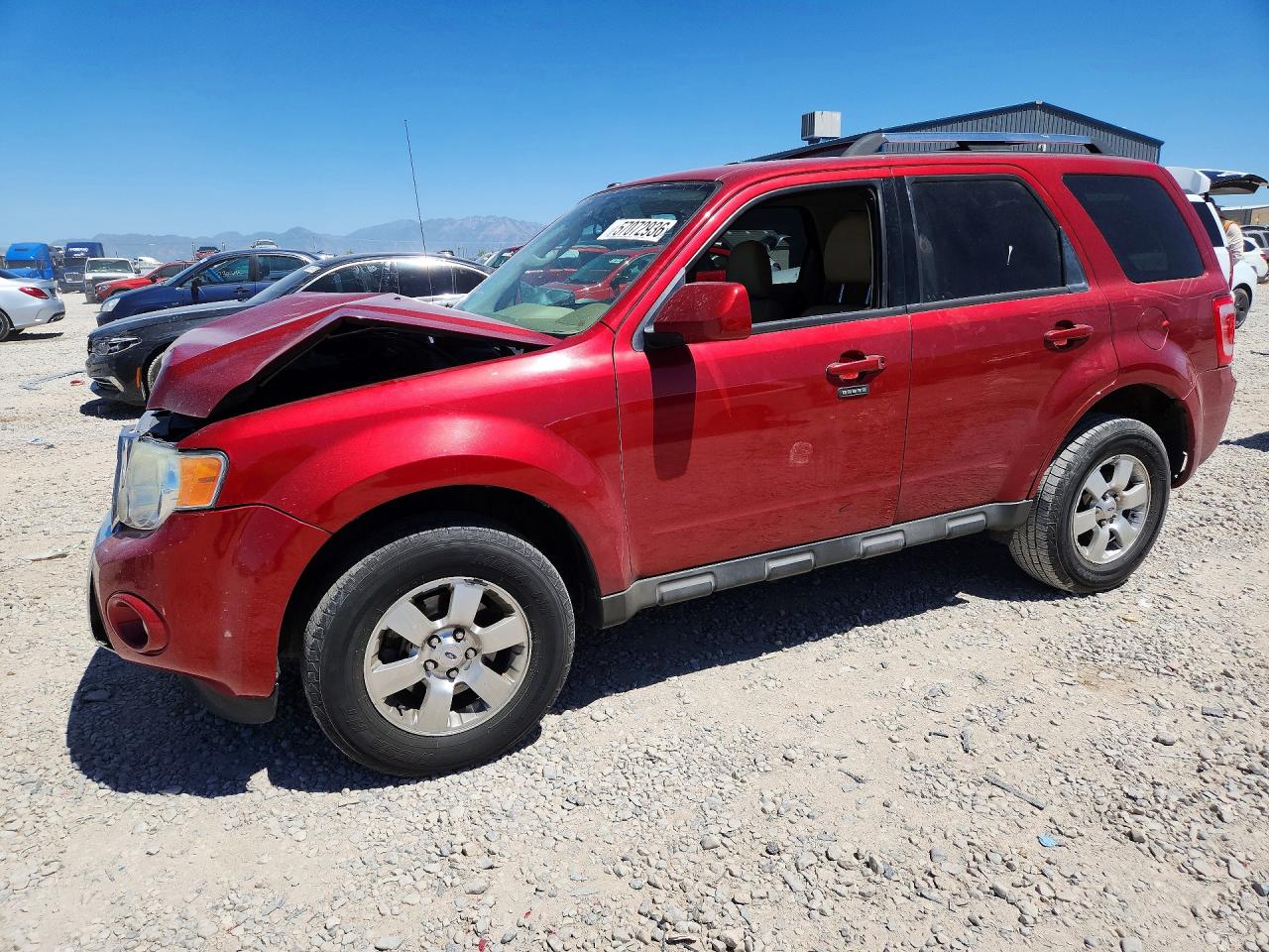 2012 Ford Escape Limited Red vin: 1FMCU0EG9CKB83829