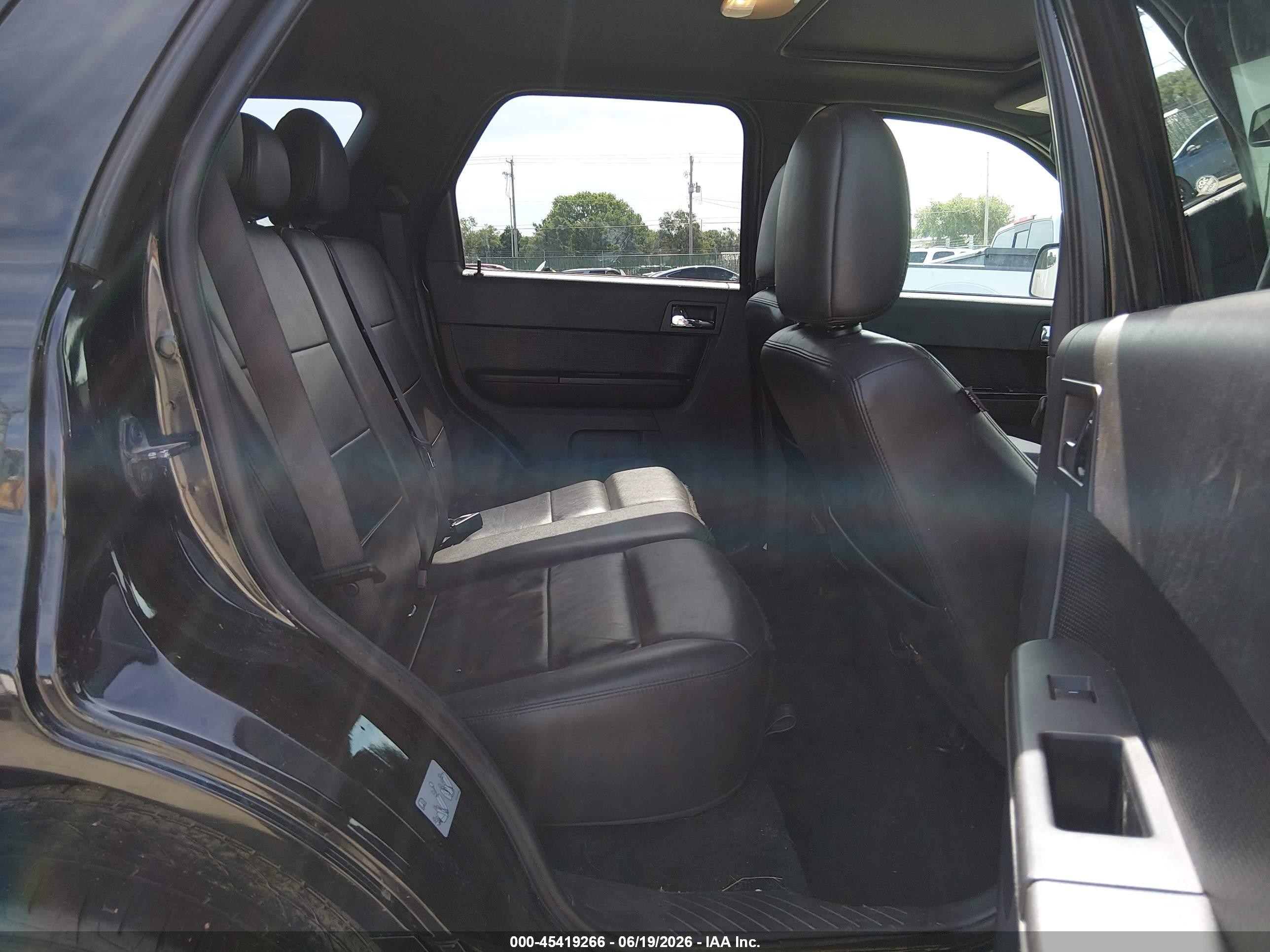 2012 Ford Escape Limited Black vin: 1FMCU0EG9CKC03626
