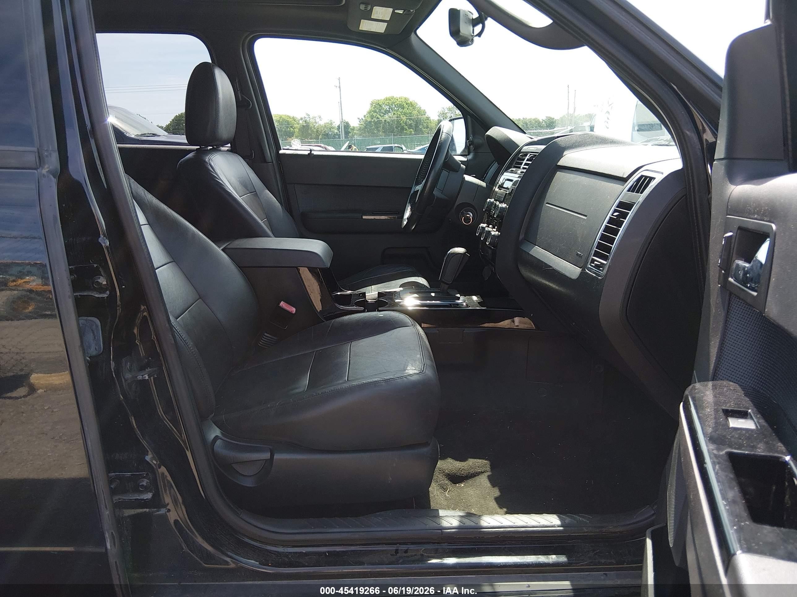 2012 Ford Escape Limited Black vin: 1FMCU0EG9CKC03626