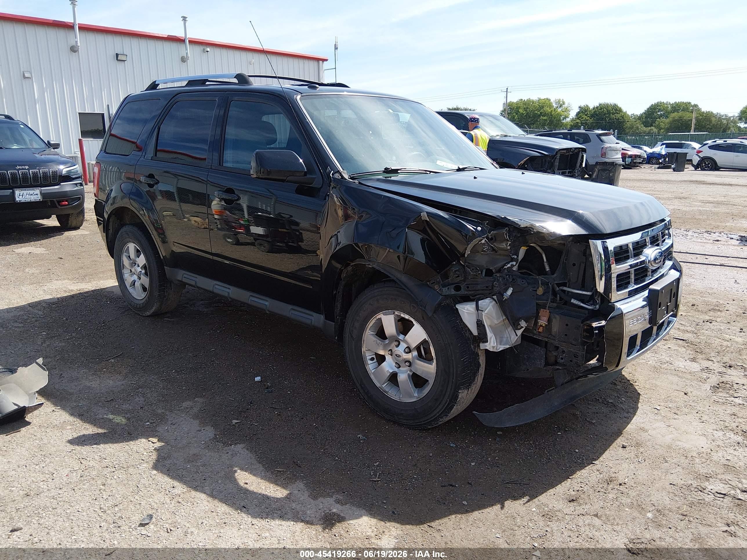 2012 Ford Escape Limited Black vin: 1FMCU0EG9CKC03626