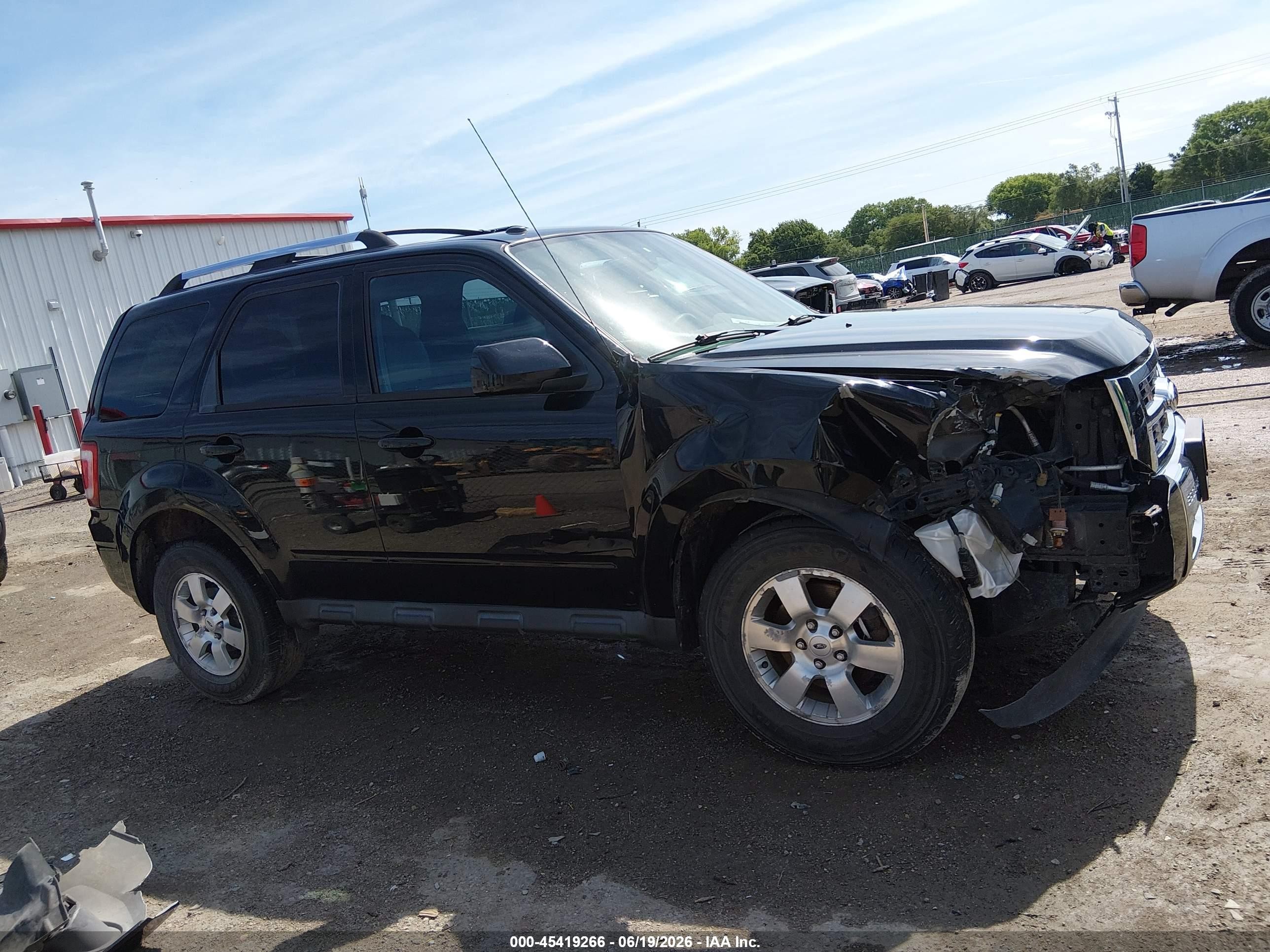2012 Ford Escape Limited Black vin: 1FMCU0EG9CKC03626