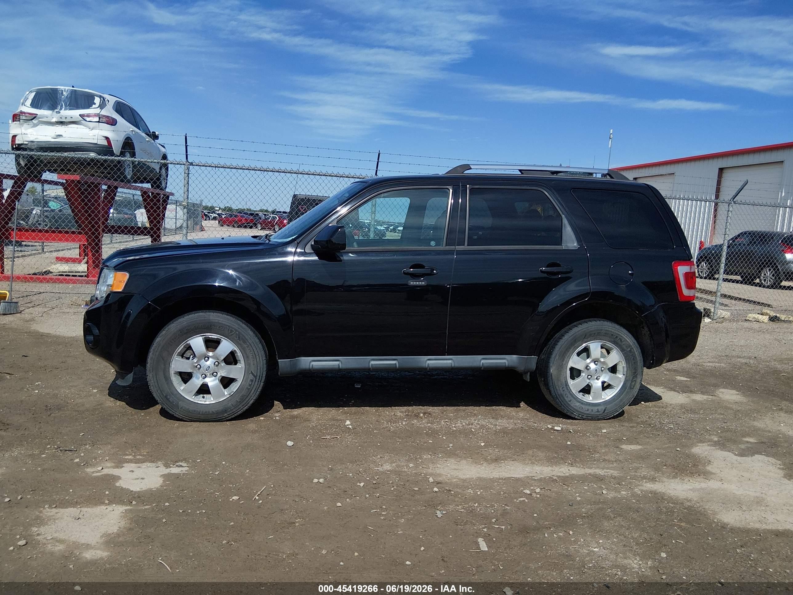 2012 Ford Escape Limited Black vin: 1FMCU0EG9CKC03626