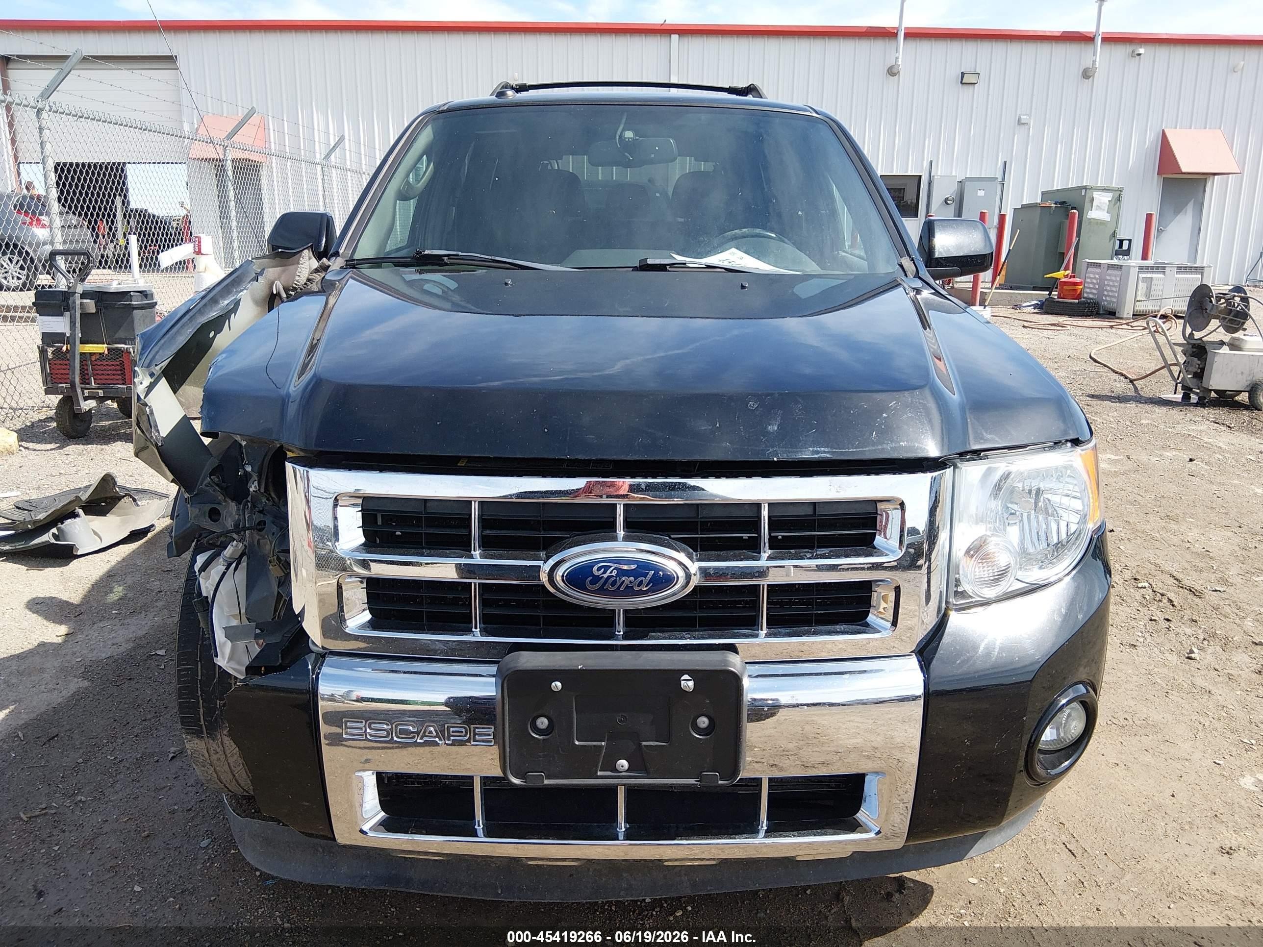 2012 Ford Escape Limited Black vin: 1FMCU0EG9CKC03626