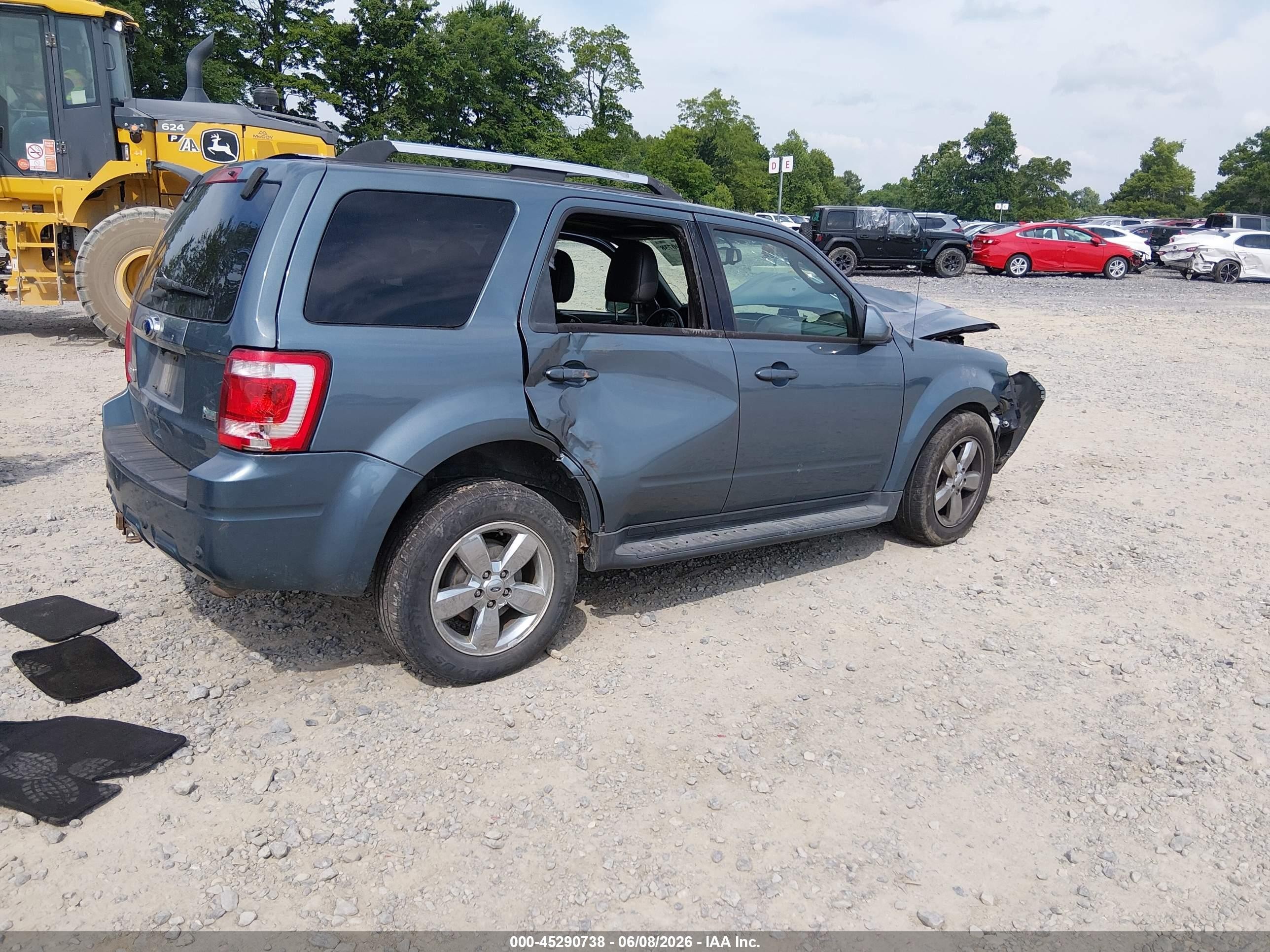 2012 Ford Escape Limited Blue vin: 1FMCU0EG9CKC59968