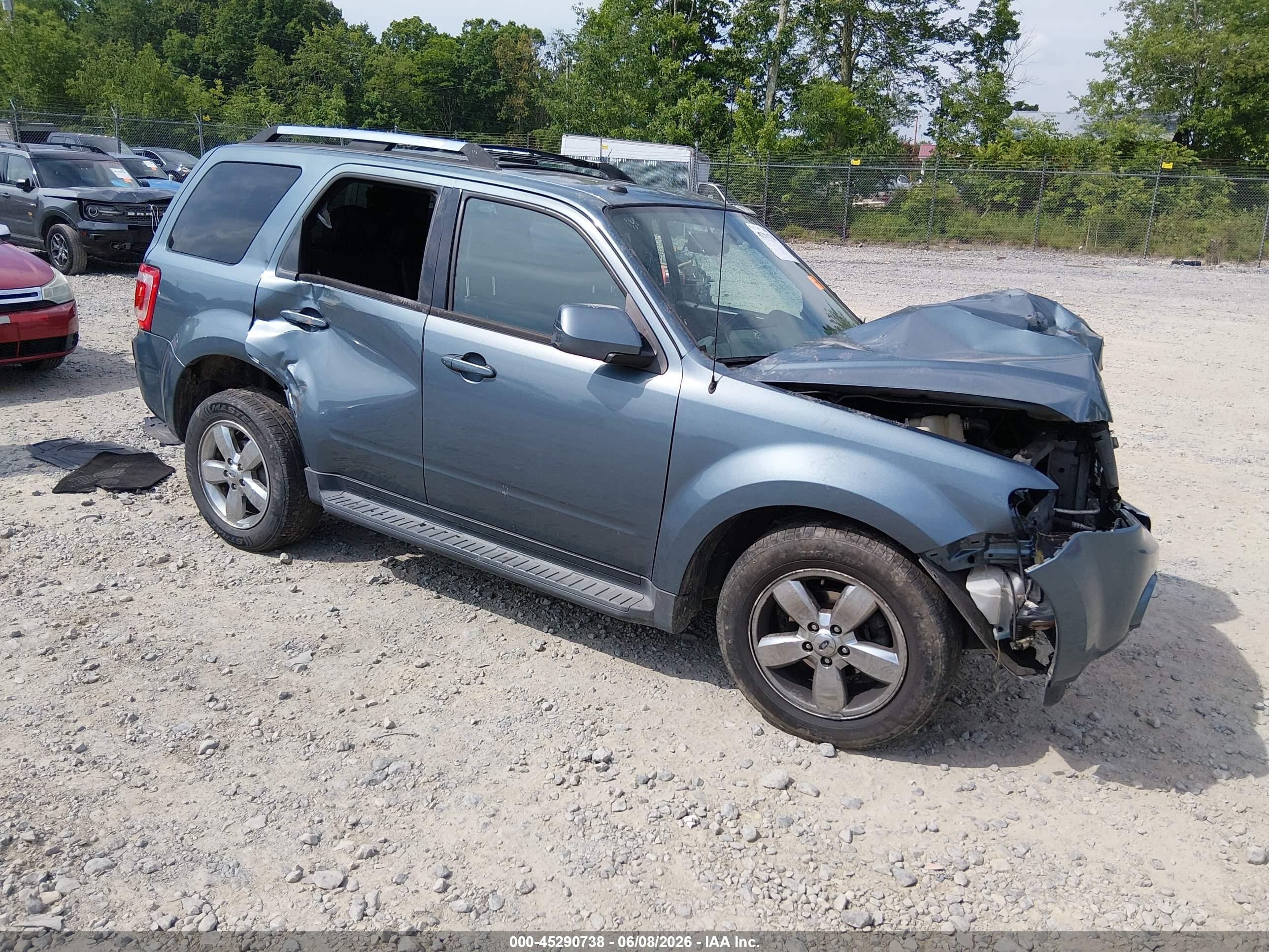 2012 Ford Escape Limited Синий vin: 1FMCU0EG9CKC59968