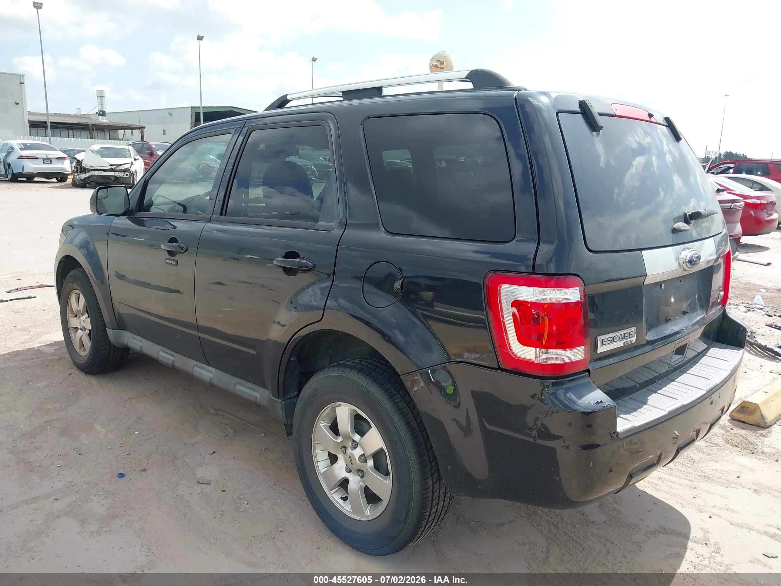 2011 Ford Escape Limited Black vin: 1FMCU0EGXBKC18862