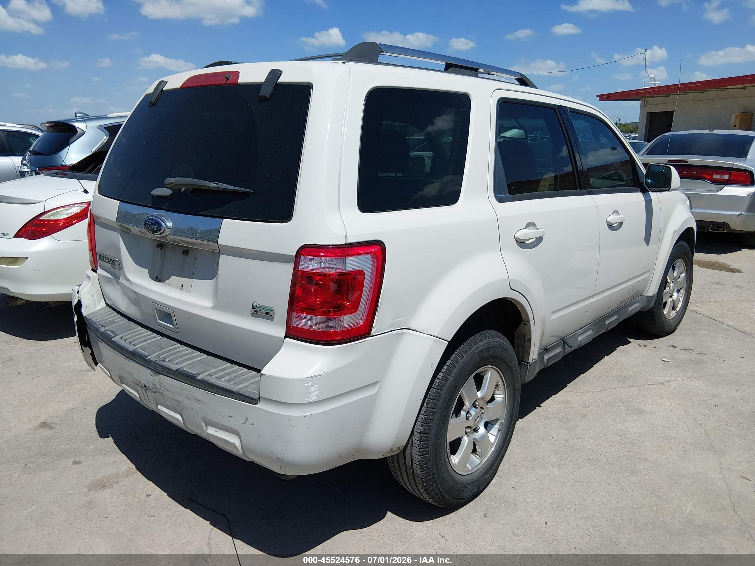 2011 Ford Escape Limited White vin: 1FMCU0EGXBKC43602