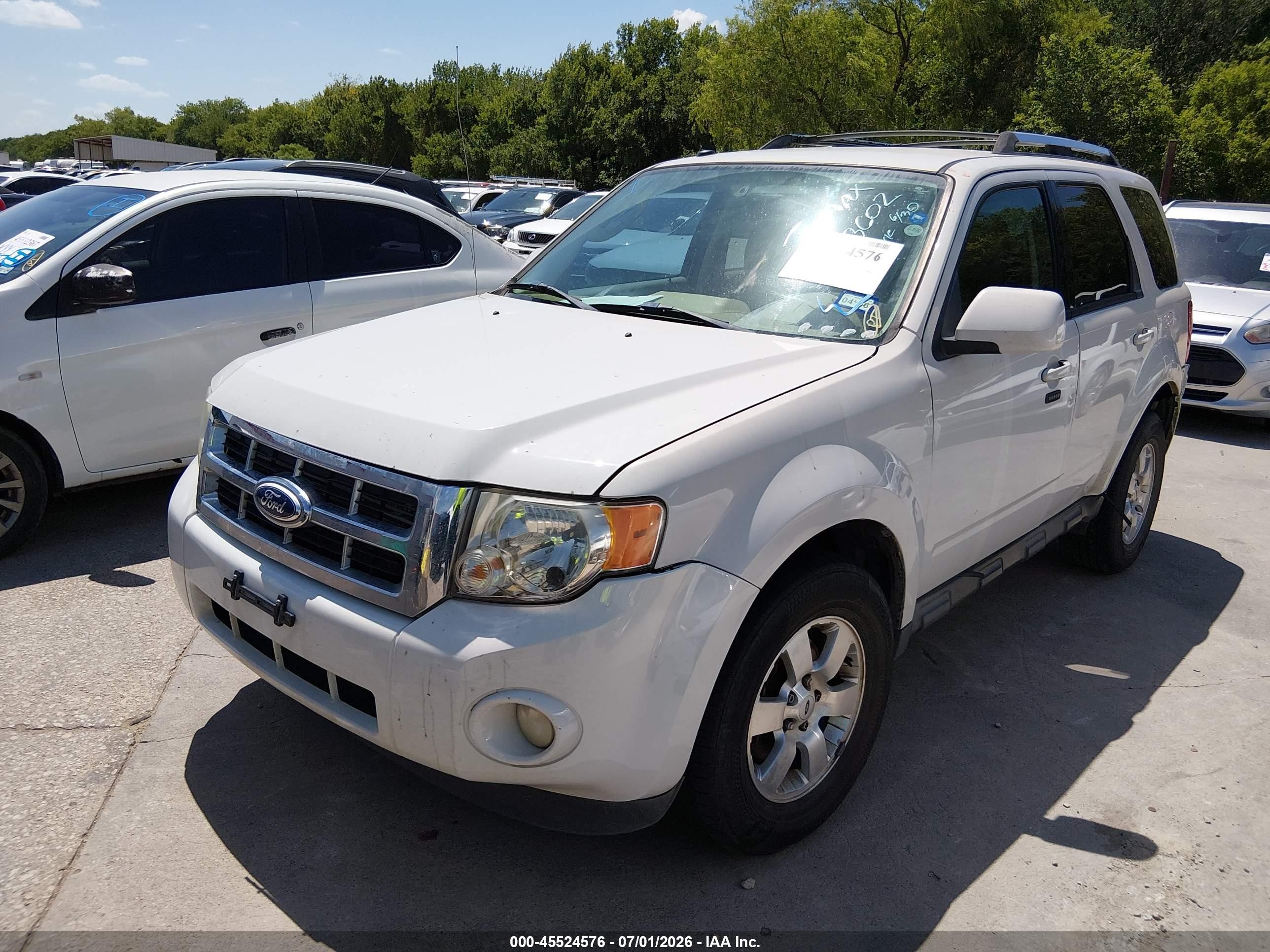 2011 Ford Escape Limited White vin: 1FMCU0EGXBKC43602